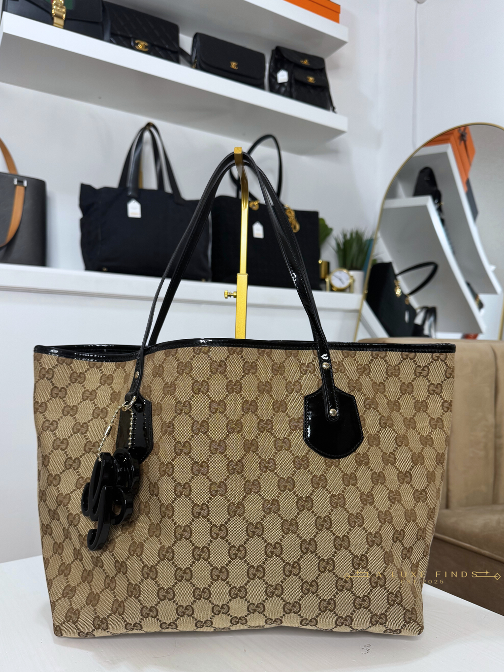 GUCCI GG Canvas Jolie Tote Bag