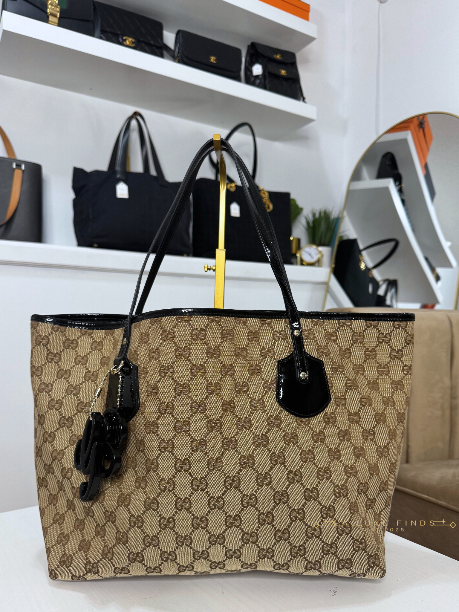 GUCCI GG Canvas Jolie Tote Bag