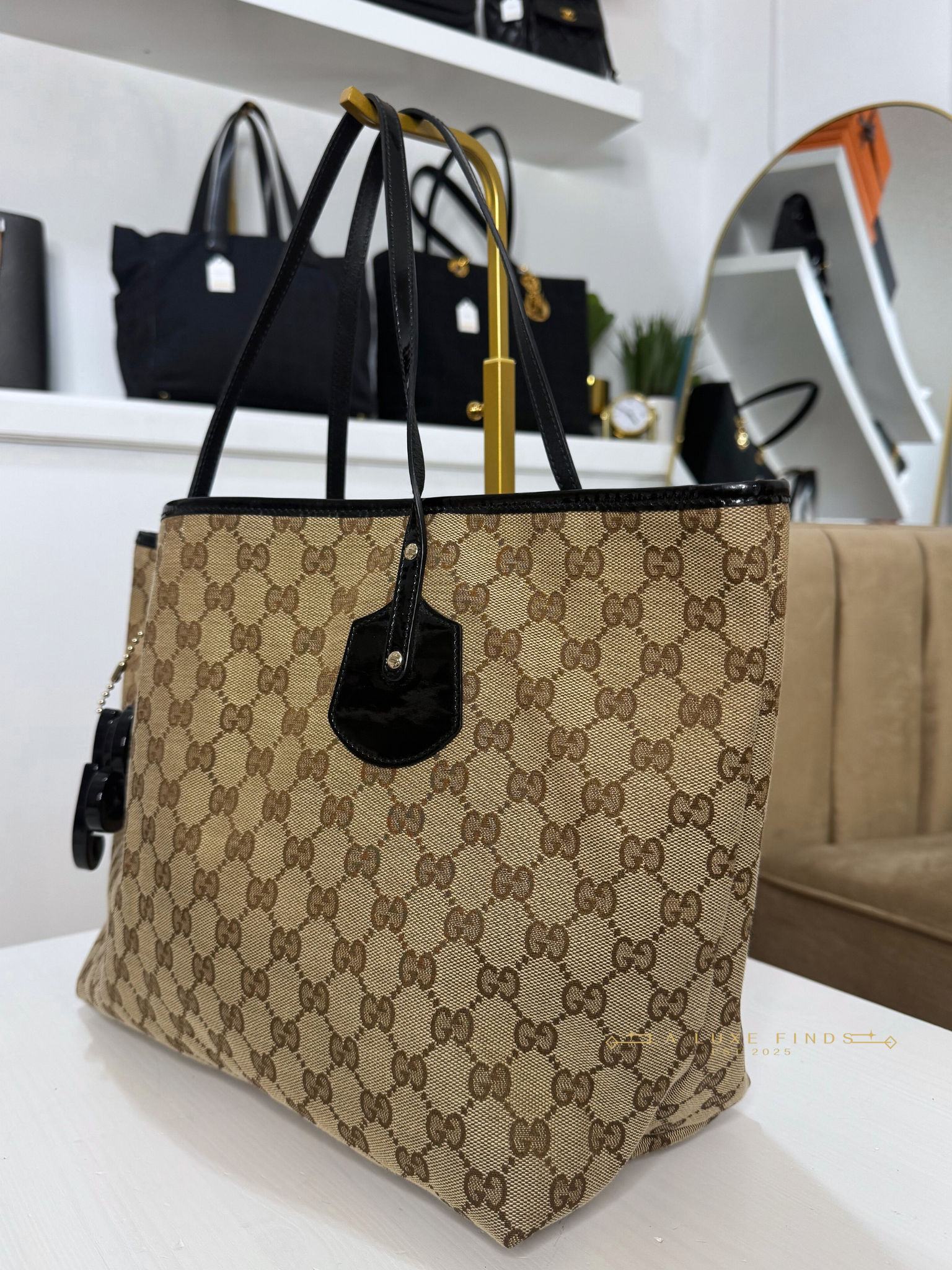 GUCCI GG Canvas Jolie Tote Bag