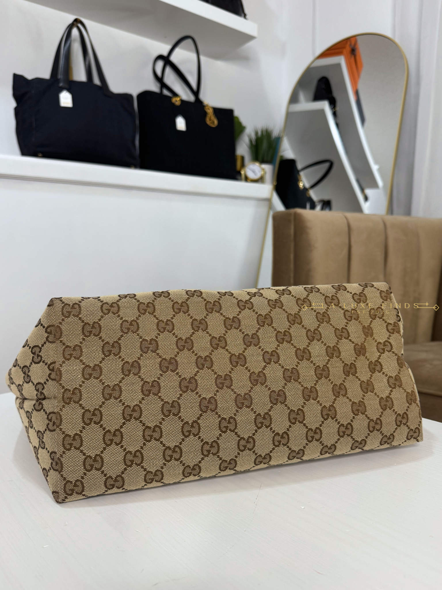 GUCCI GG Canvas Jolie Tote Bag