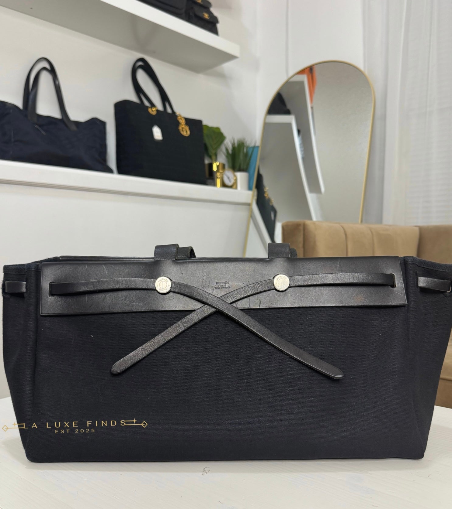 HERMES Herbag Cabas 2-way Tote Bag