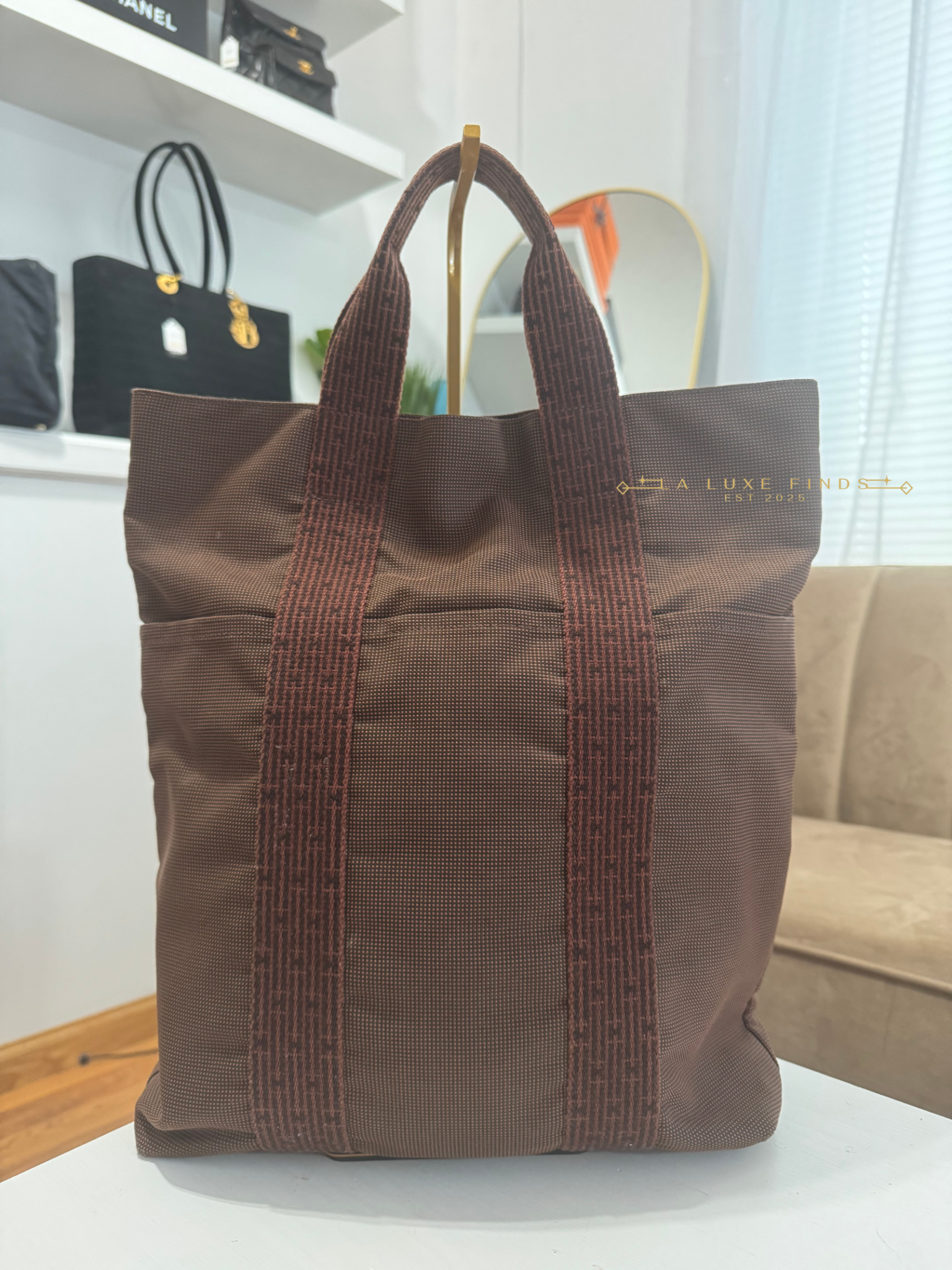 Hermes Toile Herline Tote Bag