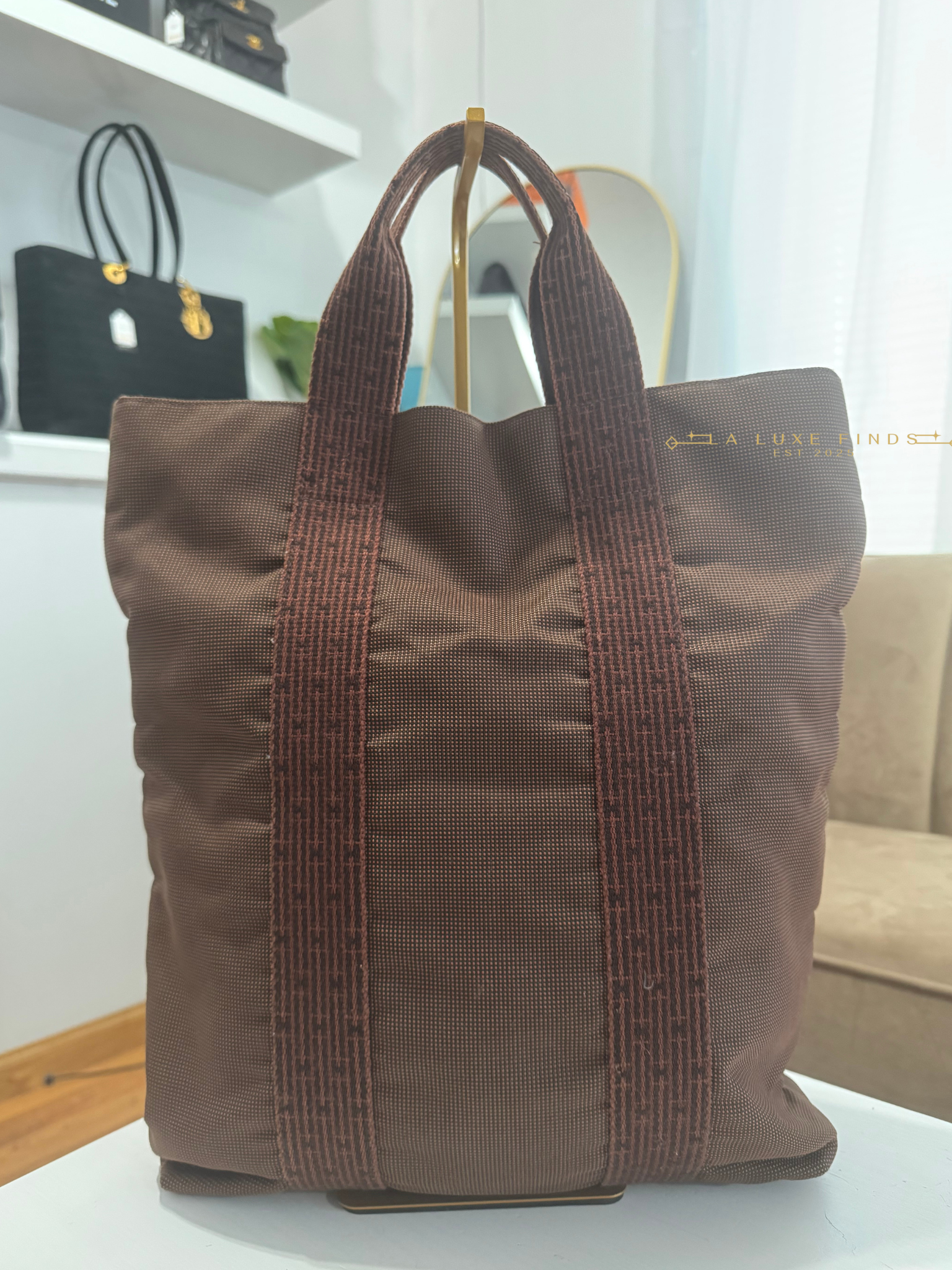 Hermes Toile Herline Tote Bag