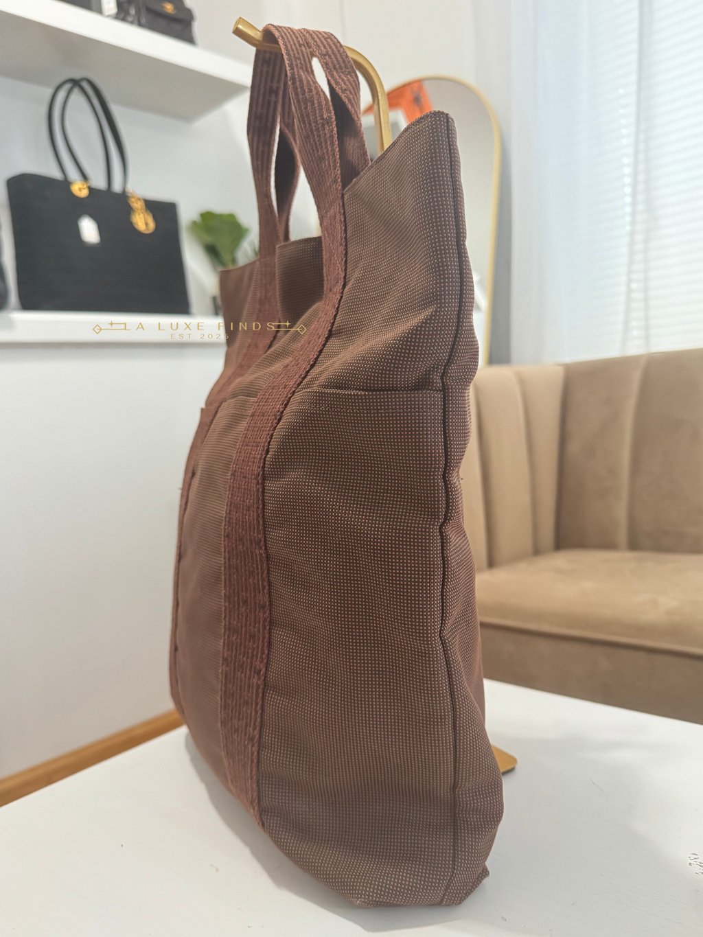 Hermes Toile Herline Tote Bag