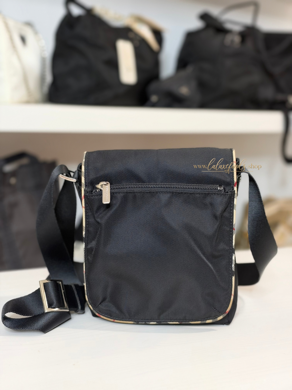 BURBERRY BL Nylon Novacheck Crossbody Bag