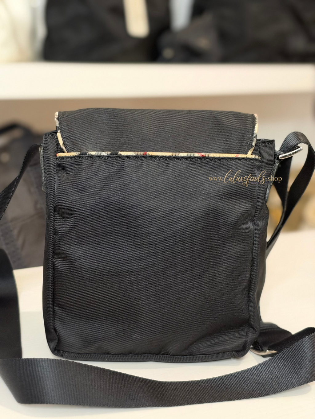 BURBERRY BL Nylon Novacheck Crossbody Bag