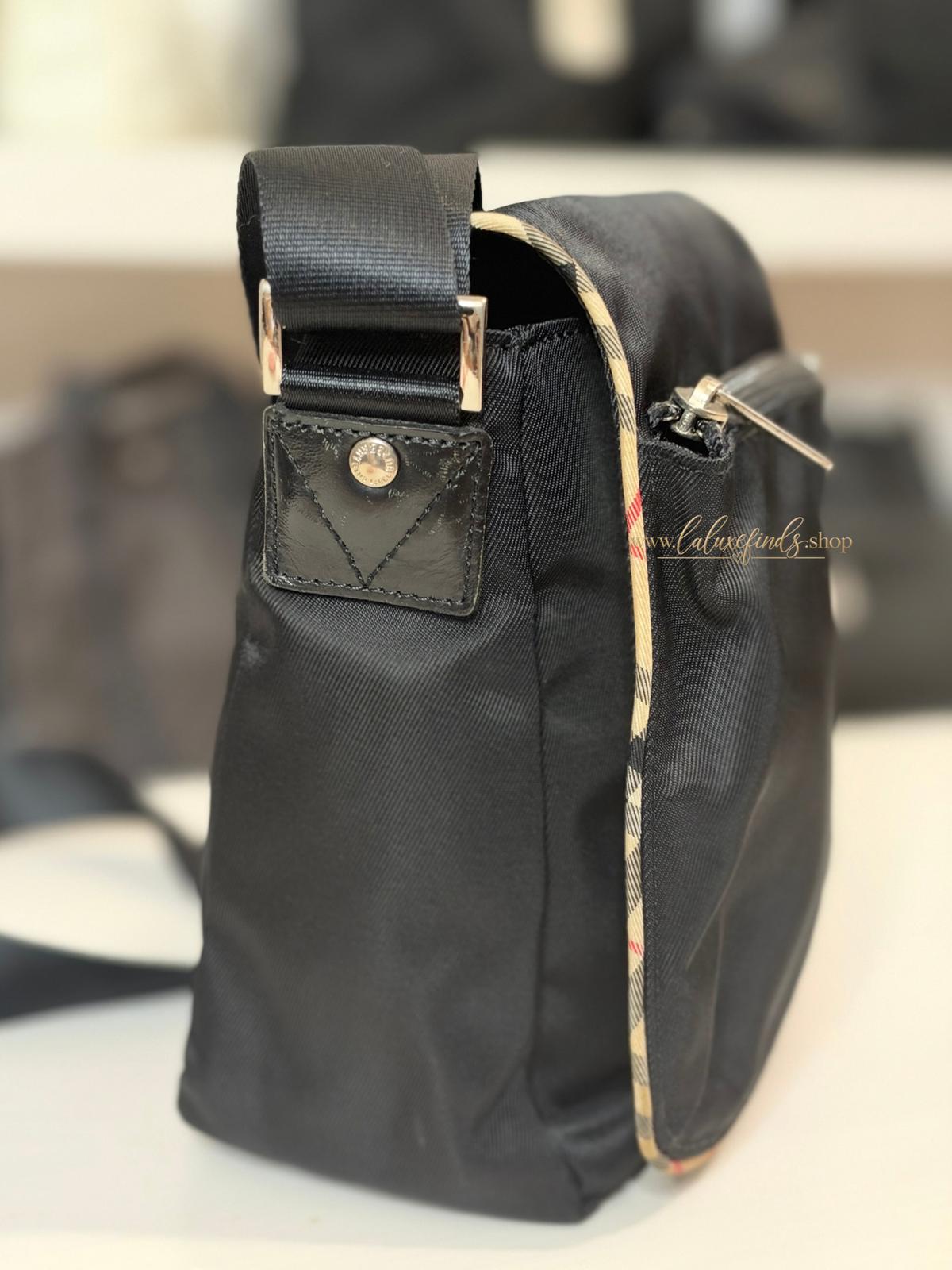 BURBERRY BL Nylon Novacheck Crossbody Bag