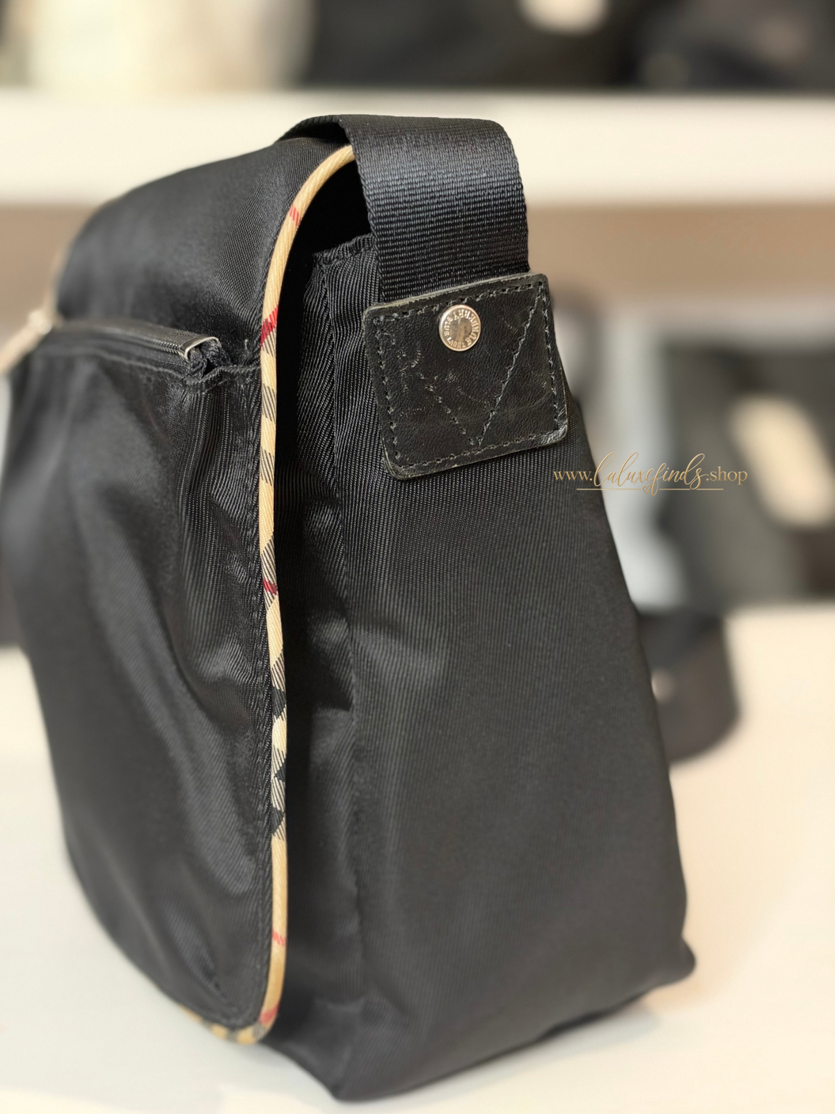 BURBERRY BL Nylon Novacheck Crossbody Bag
