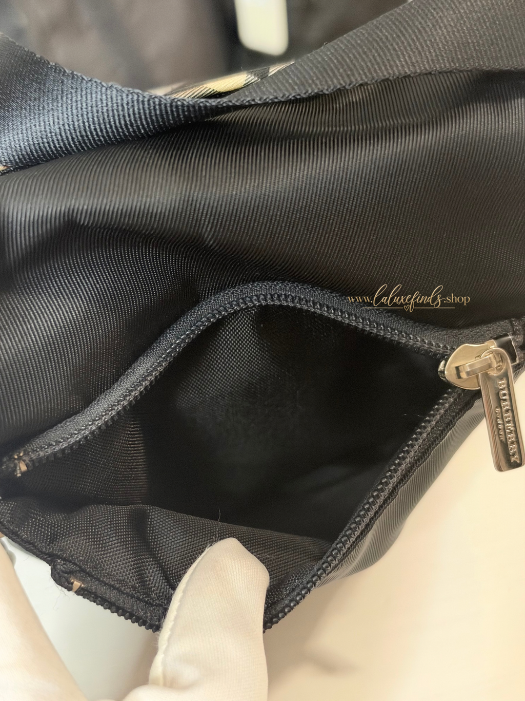 BURBERRY BL Nylon Novacheck Crossbody Bag