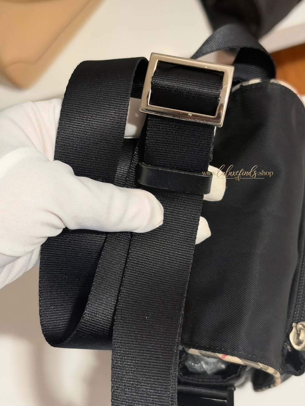 BURBERRY BL Nylon Novacheck Crossbody Bag