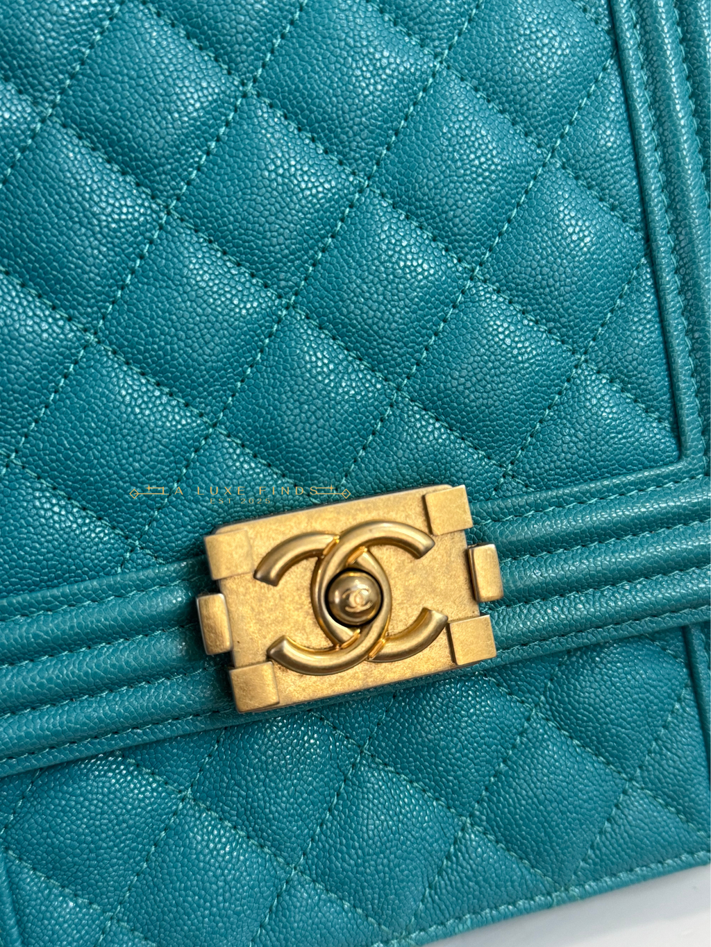 CHANEL 2019 Caviar Quilted North South Boy Flap Bag