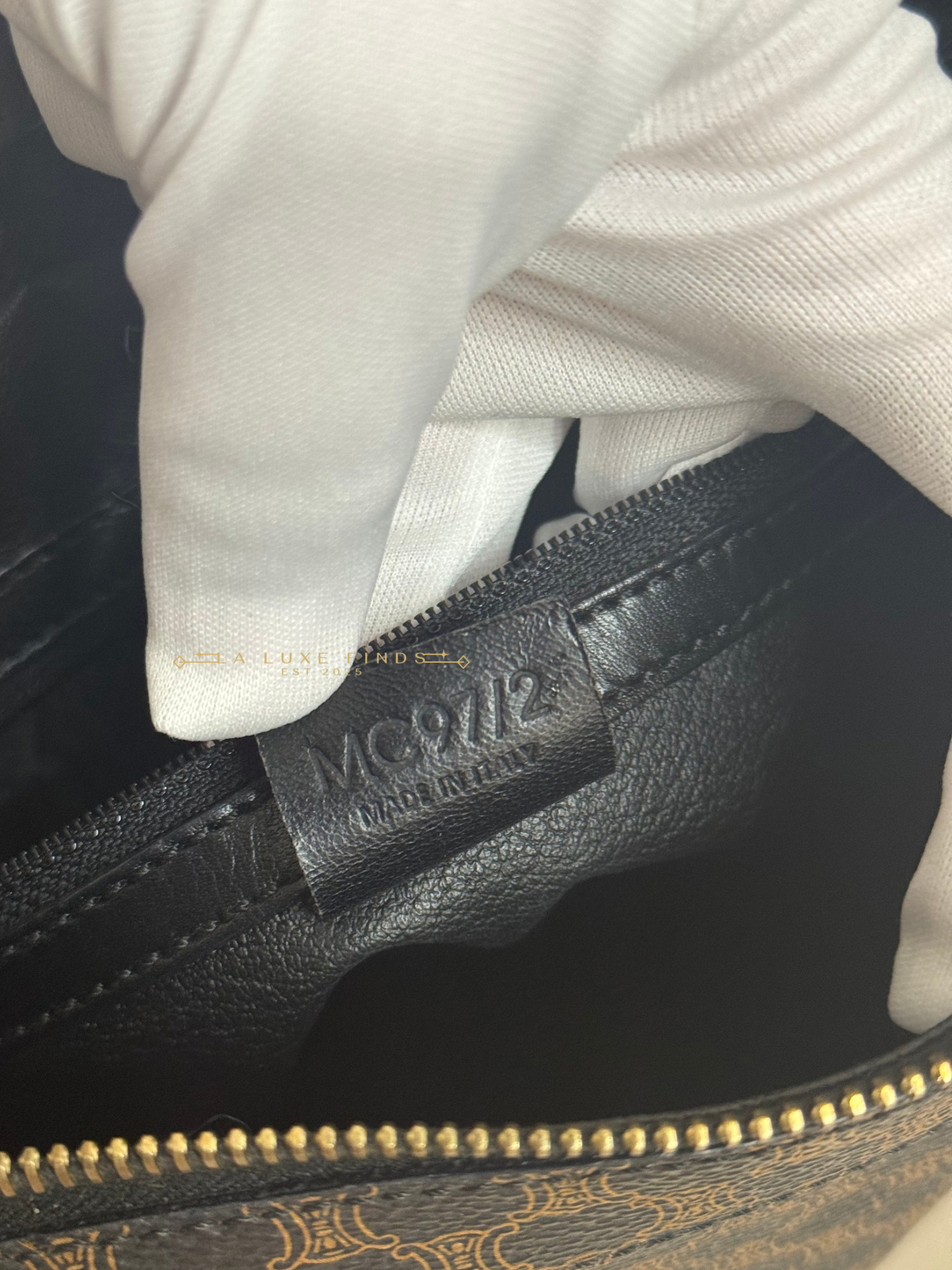 CELINE Macadam Round Logo Hobo Bag