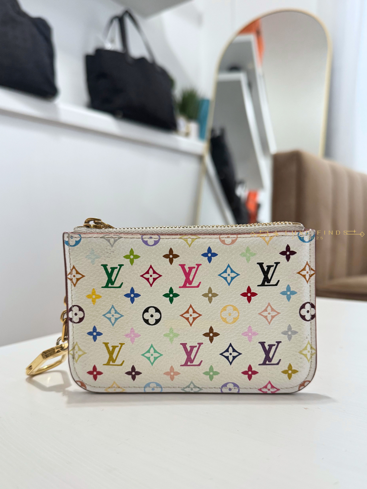 LOUIS VUITTON Monogram Multicolor Key Cles