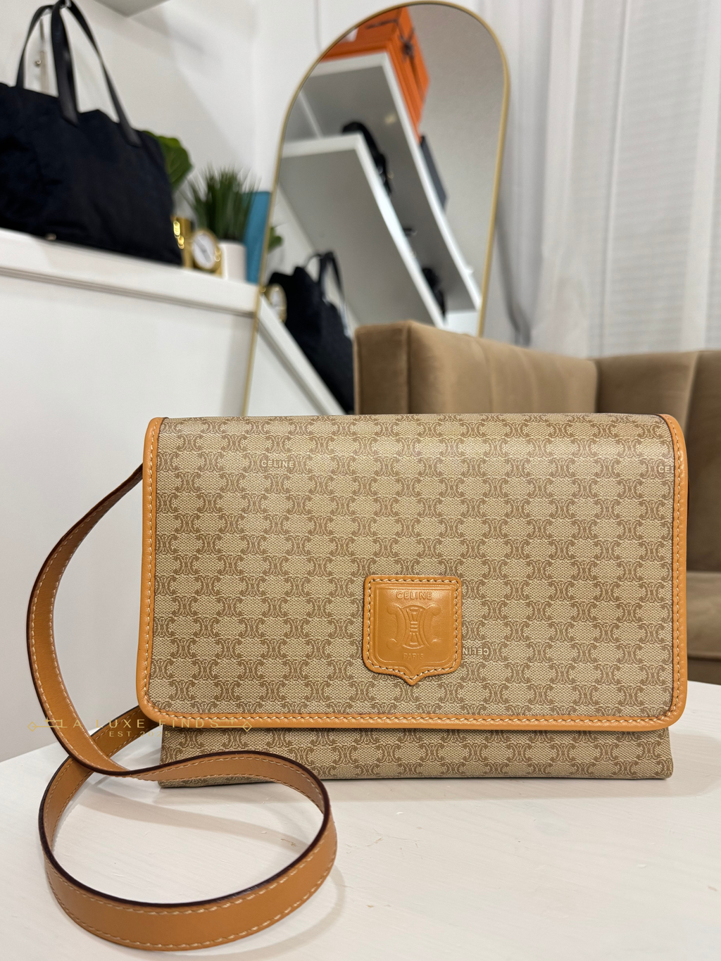 CELINE Macadam Crossbody Bag
