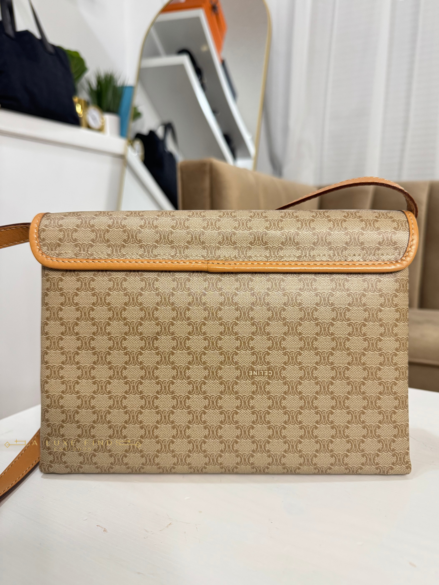 CELINE Macadam Crossbody Bag