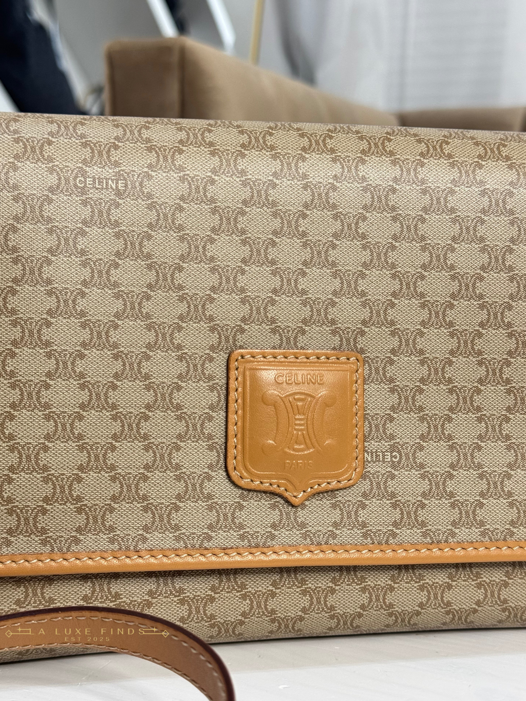 CELINE Macadam Crossbody Bag