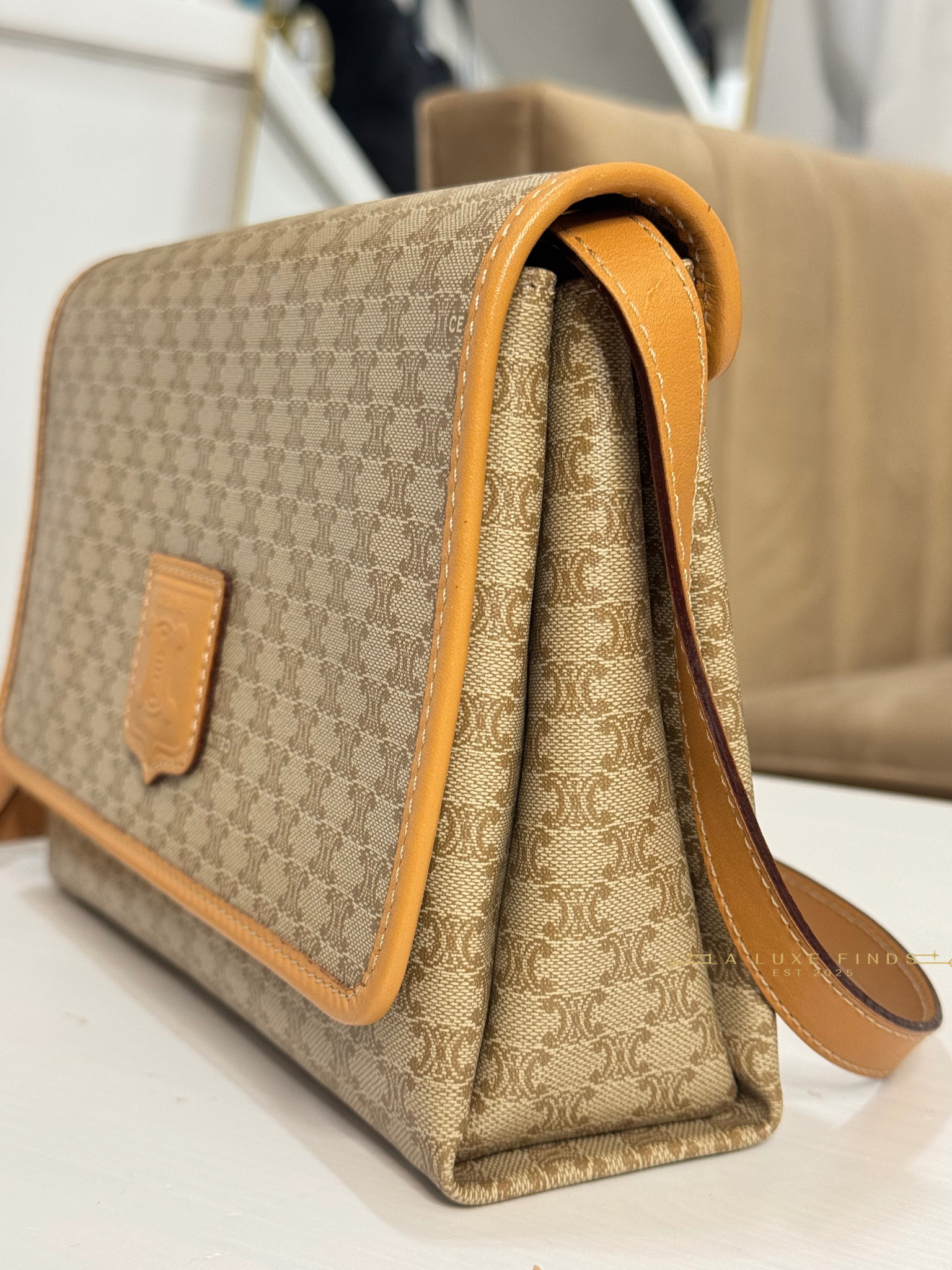CELINE Macadam Crossbody Bag