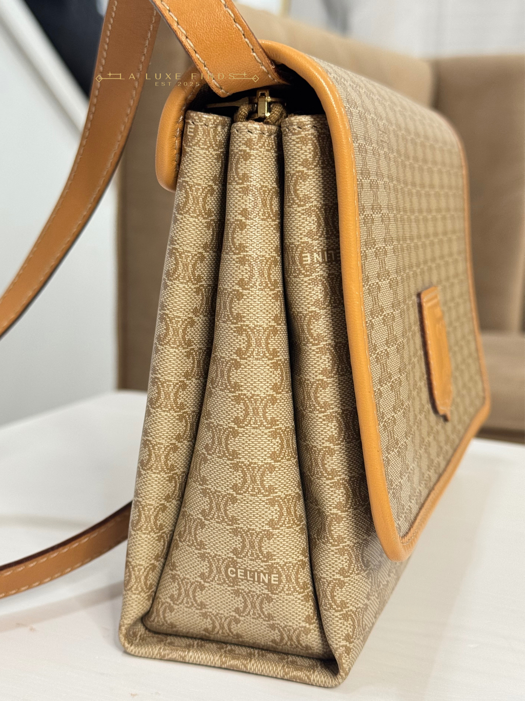 CELINE Macadam Crossbody Bag