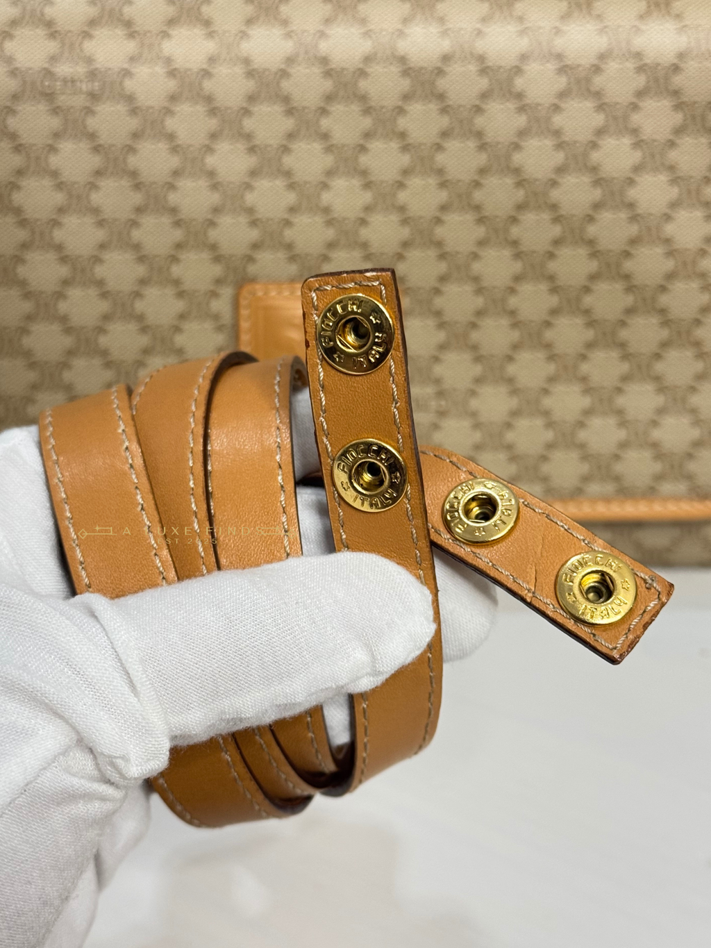 CELINE Macadam Crossbody Bag