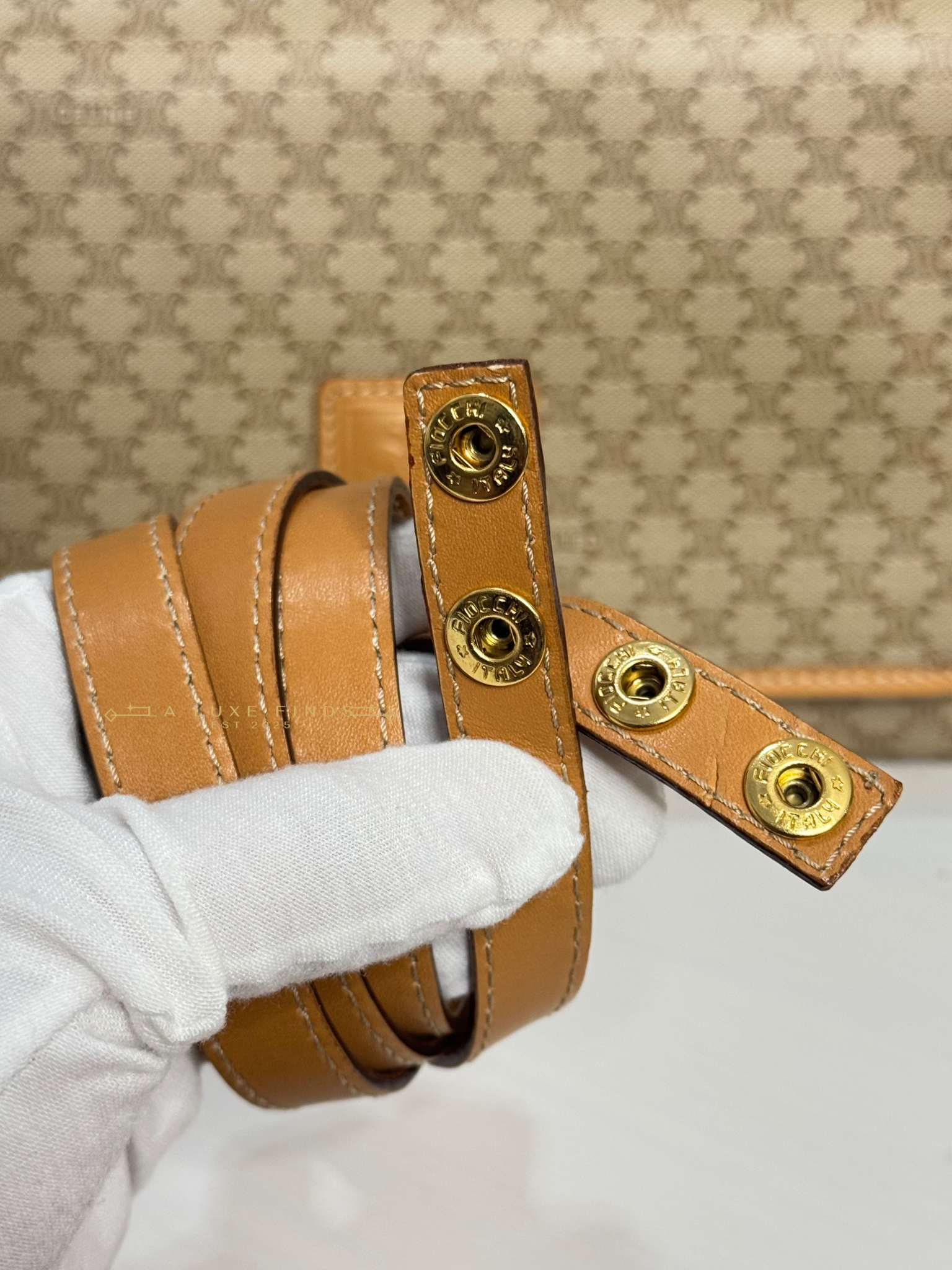 CELINE Macadam Crossbody Bag