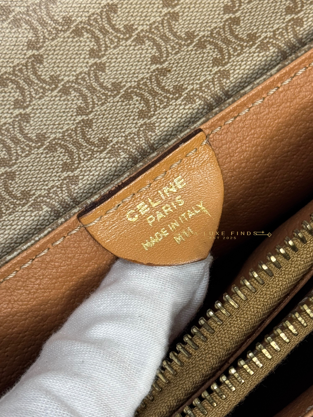 CELINE Macadam Crossbody Bag