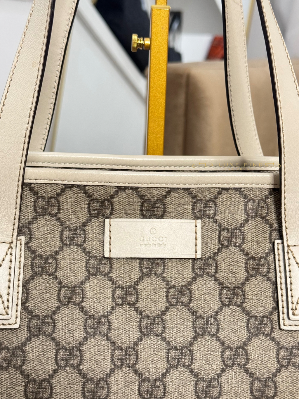 GUCCI Plus Tote Coated Canvas