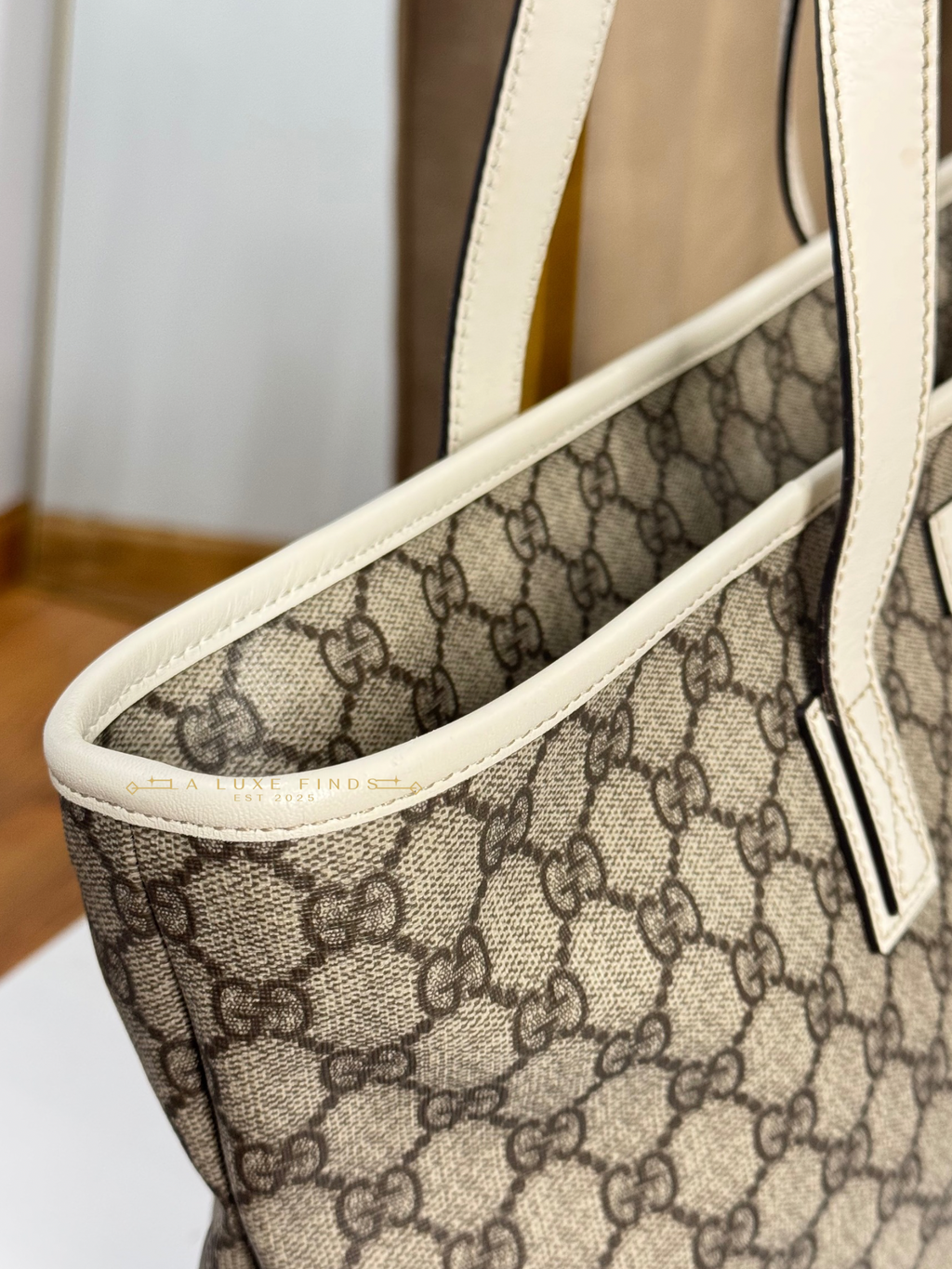 GUCCI Plus Tote Coated Canvas