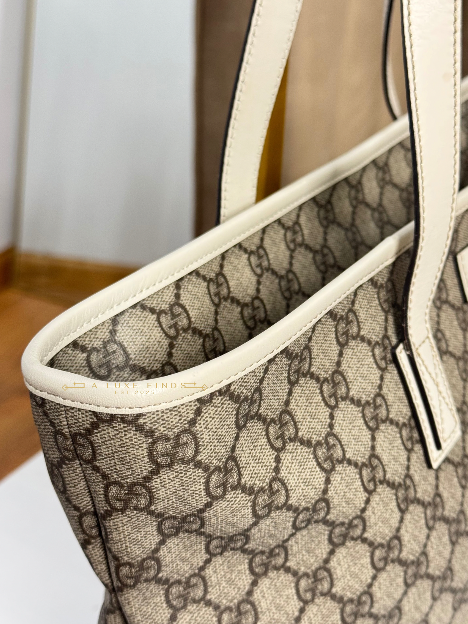 GUCCI Plus Tote Coated Canvas