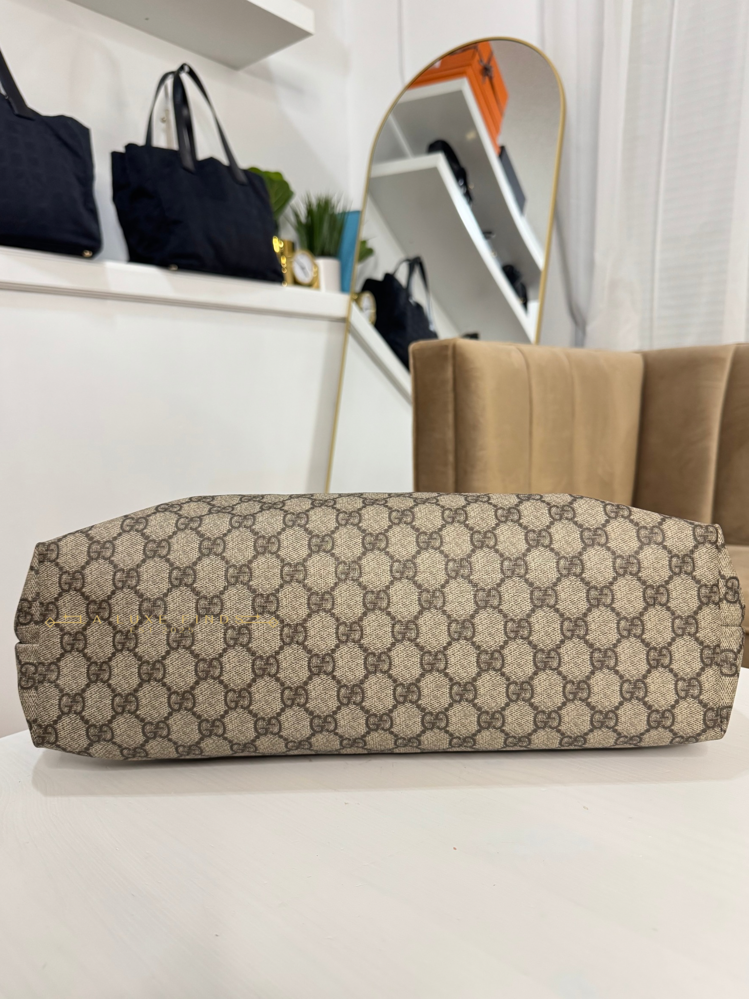 GUCCI Plus Tote Coated Canvas