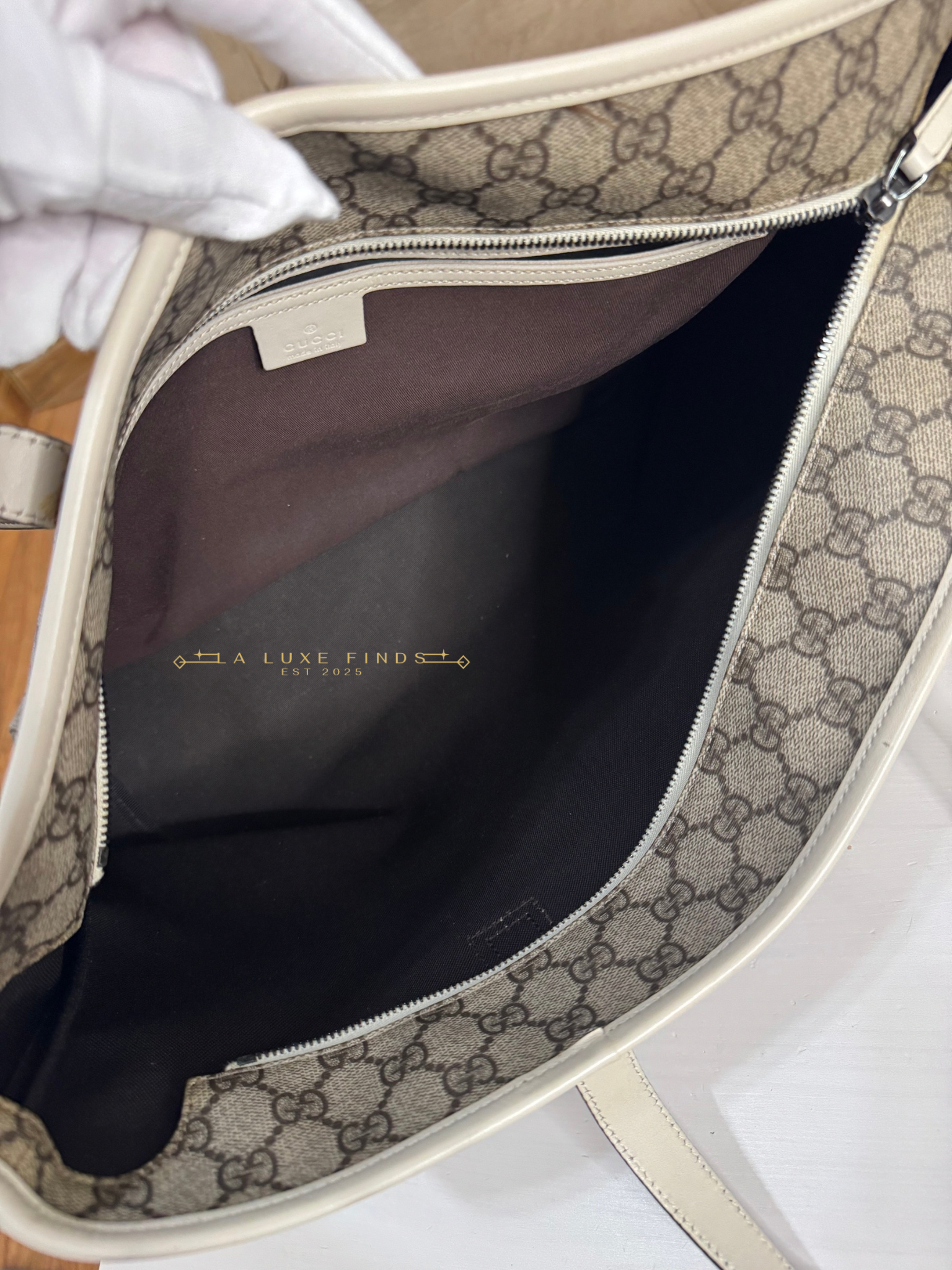 GUCCI Plus Tote Coated Canvas
