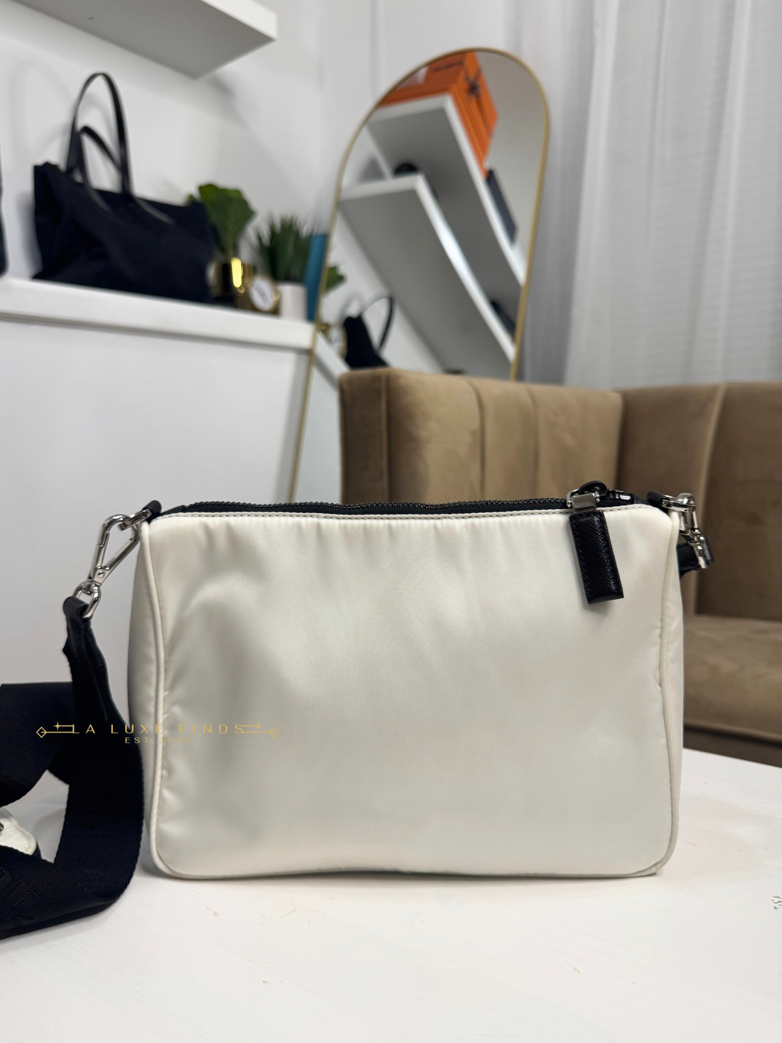 PRADA Re-Nylon Crossbody with Key Pouch