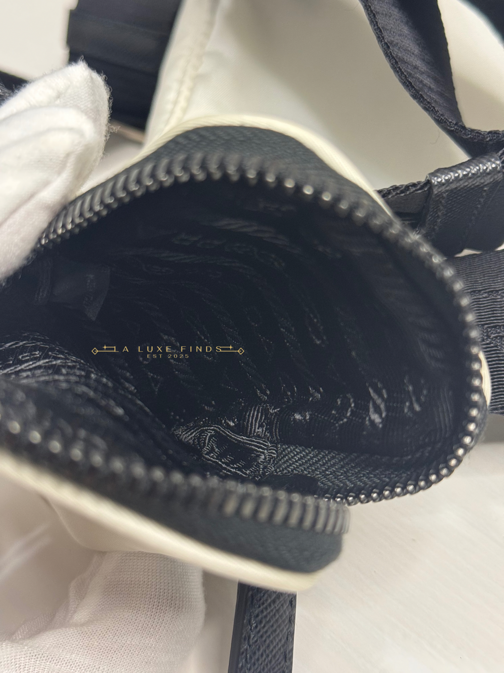 PRADA Re-Nylon Crossbody with Key Pouch