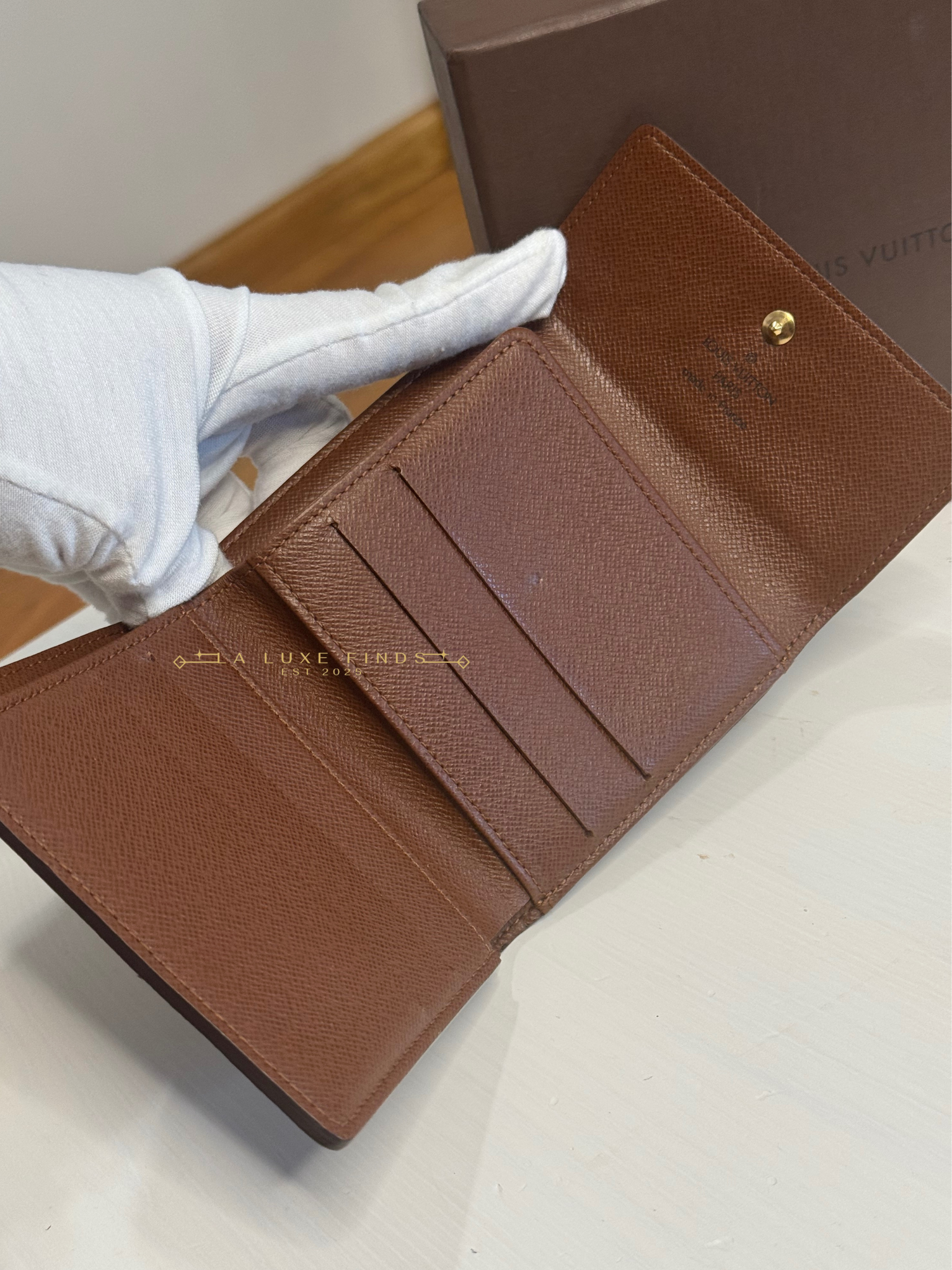 LOUIS VUITTON Monogram Elise Trifold Wallet