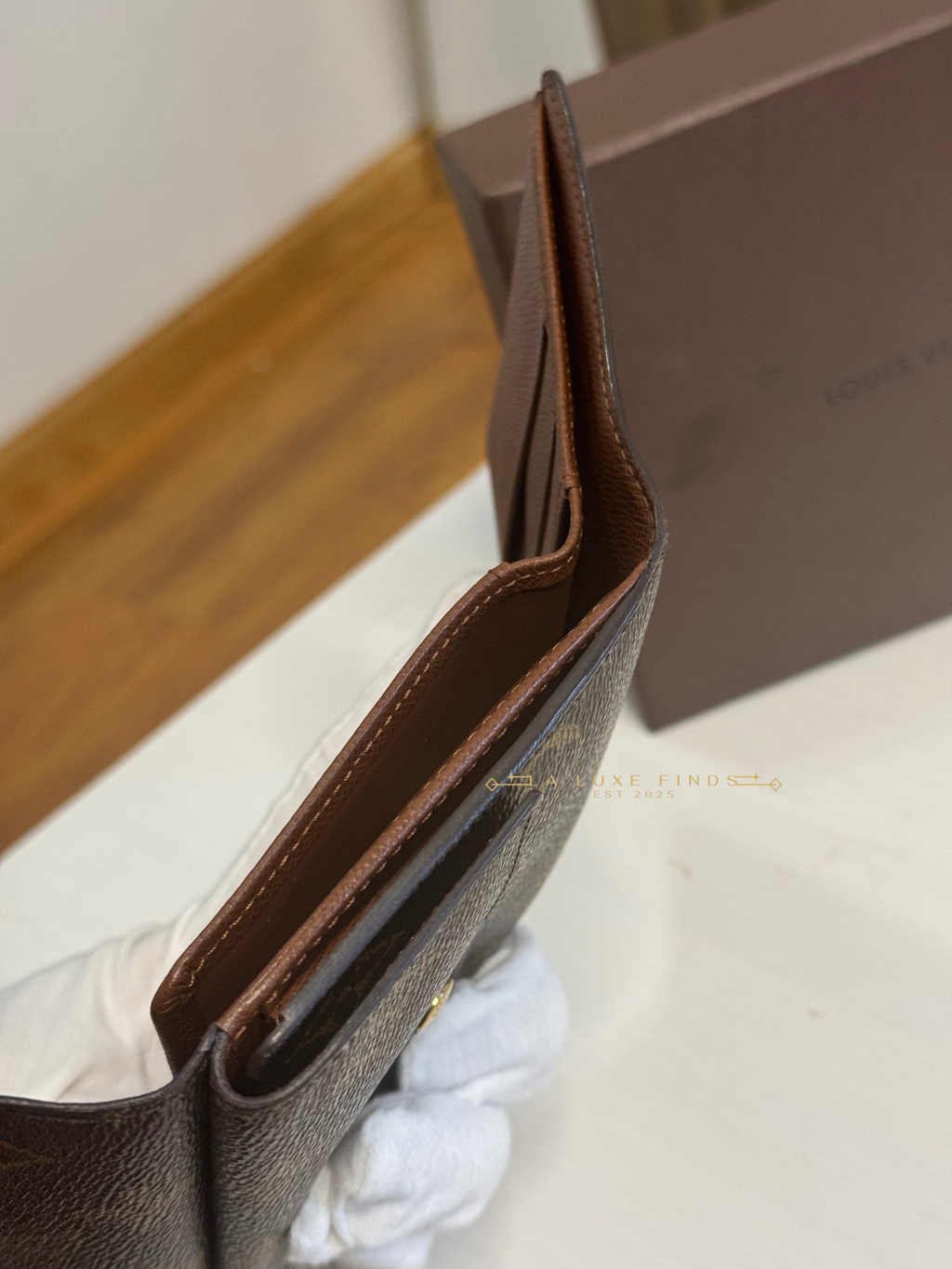 LOUIS VUITTON Monogram Elise Trifold Wallet
