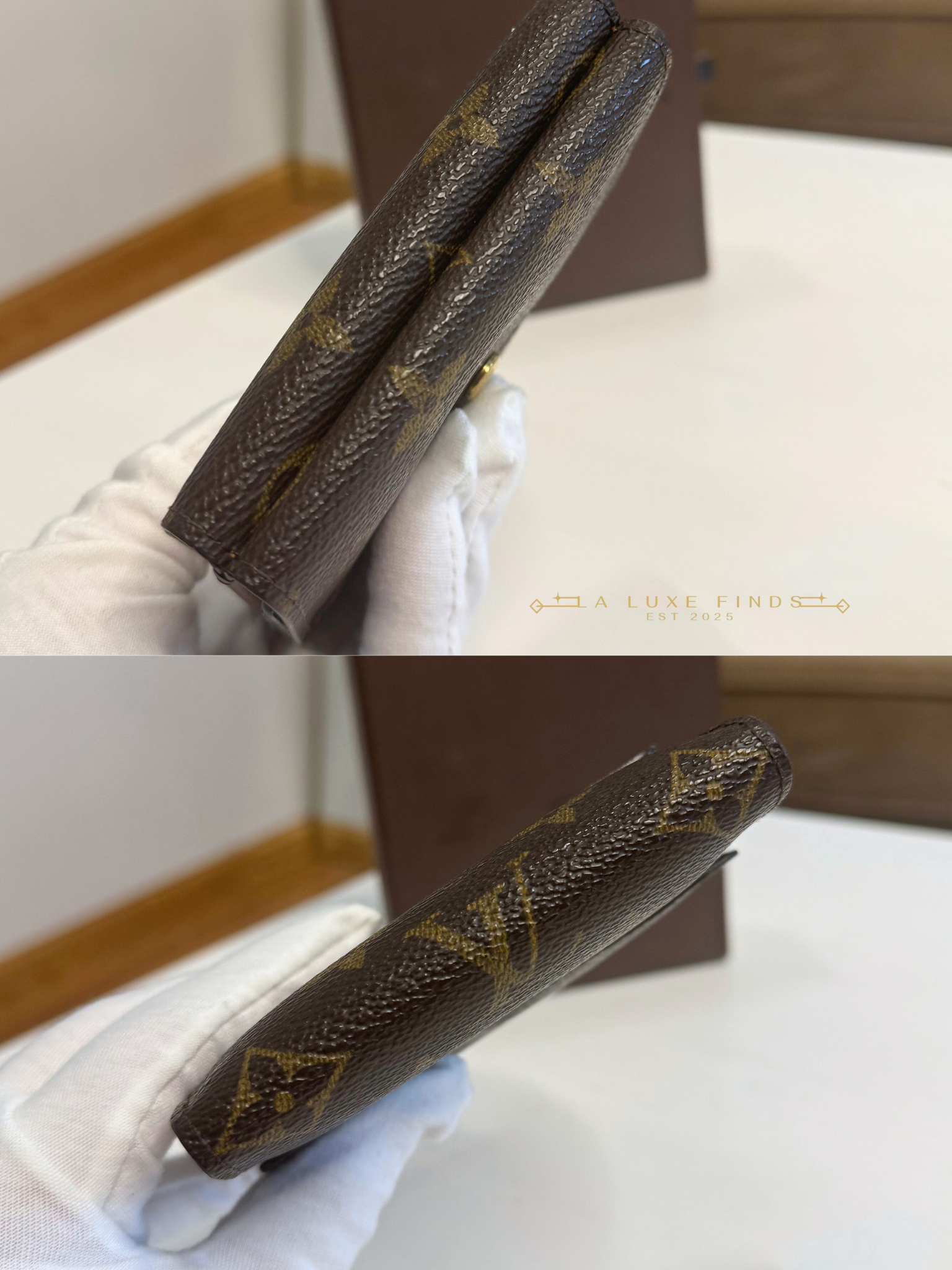 LOUIS VUITTON Monogram Elise Trifold Wallet