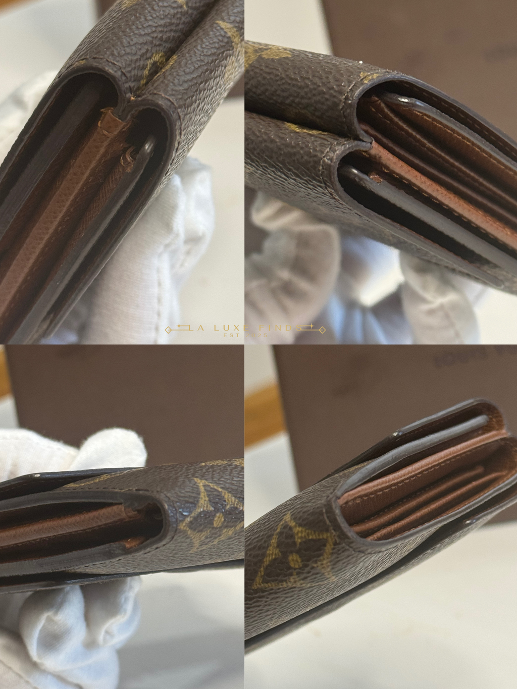 LOUIS VUITTON Monogram Elise Trifold Wallet