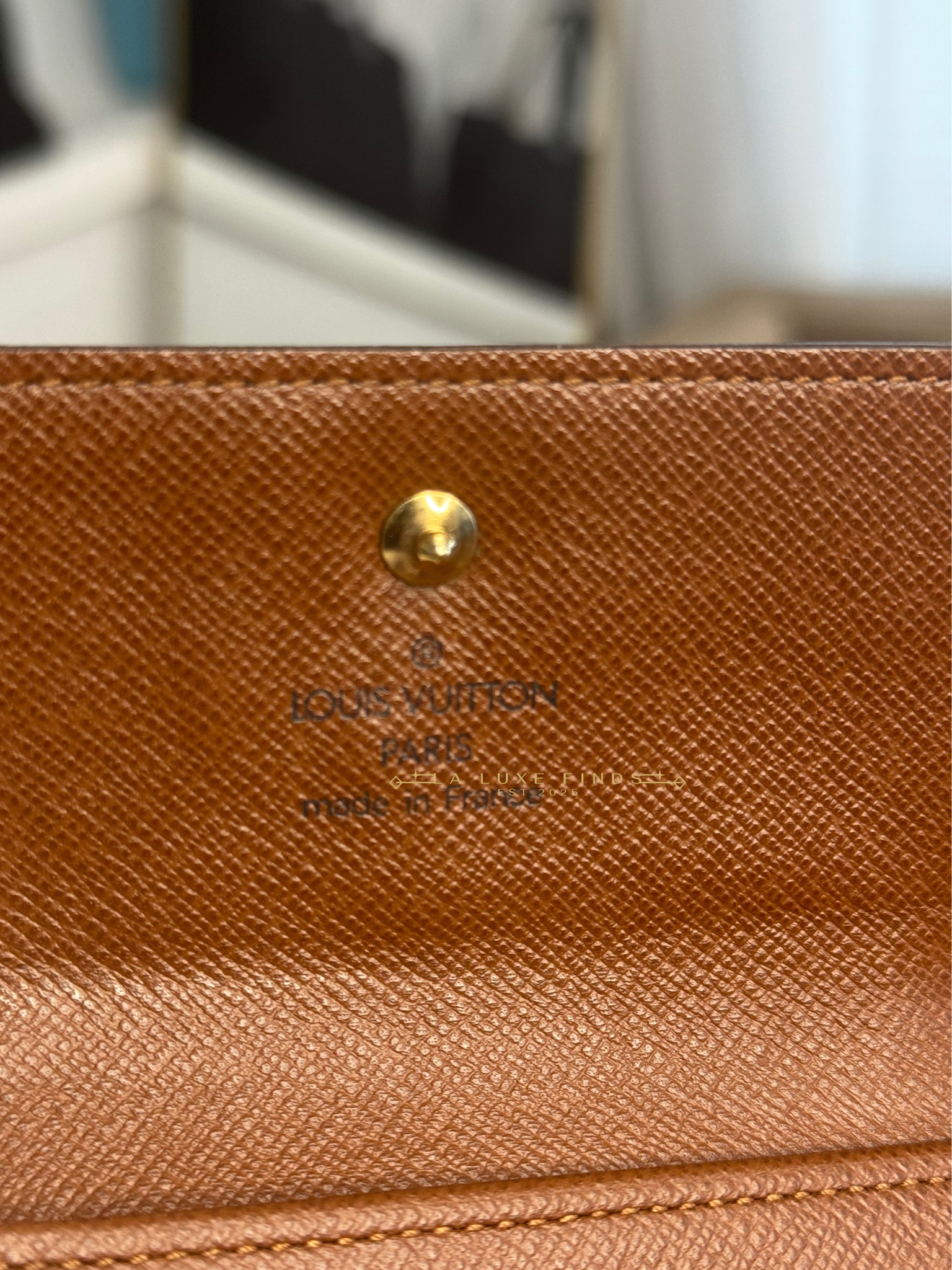 LOUIS VUITTON Monogram Elise Trifold Wallet