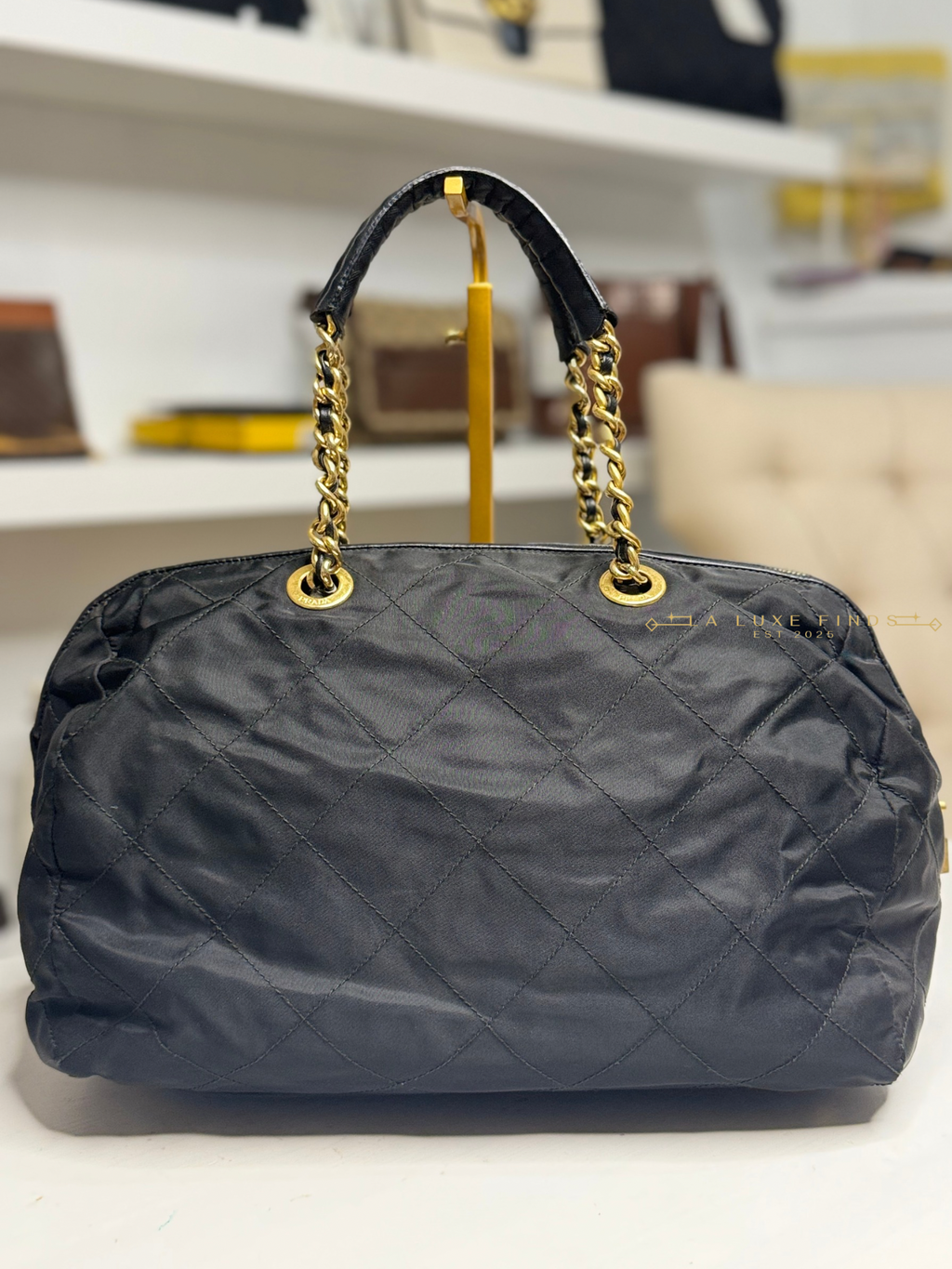 PRADA Chain Boston Bag