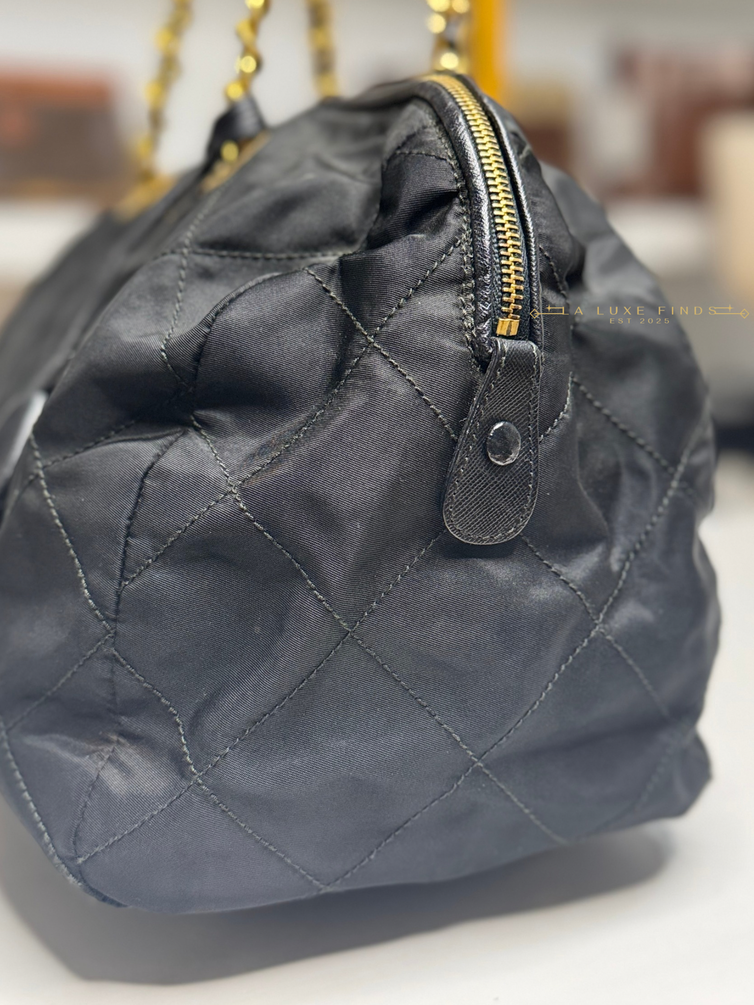 PRADA Chain Boston Bag