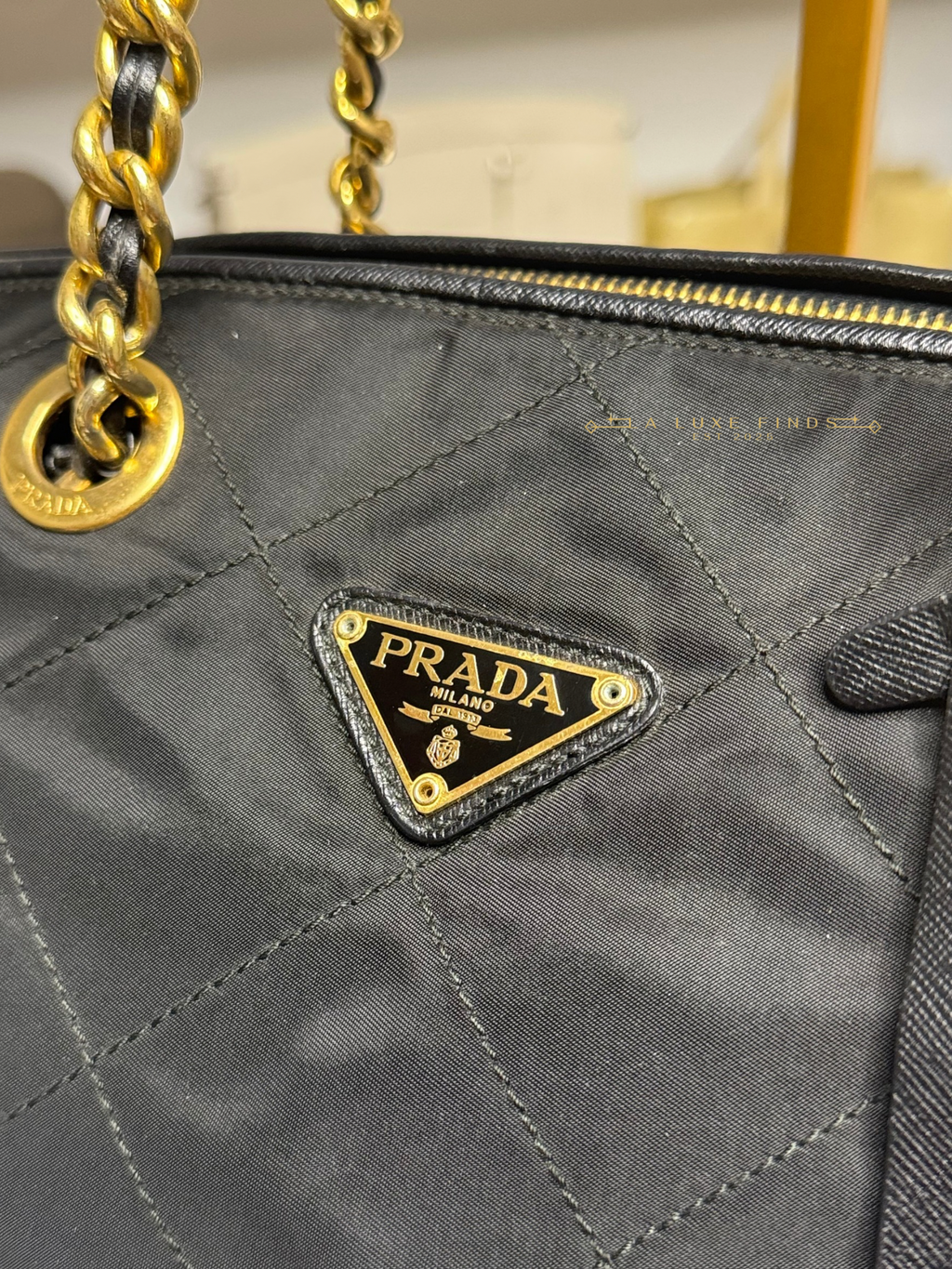 PRADA Chain Boston Bag