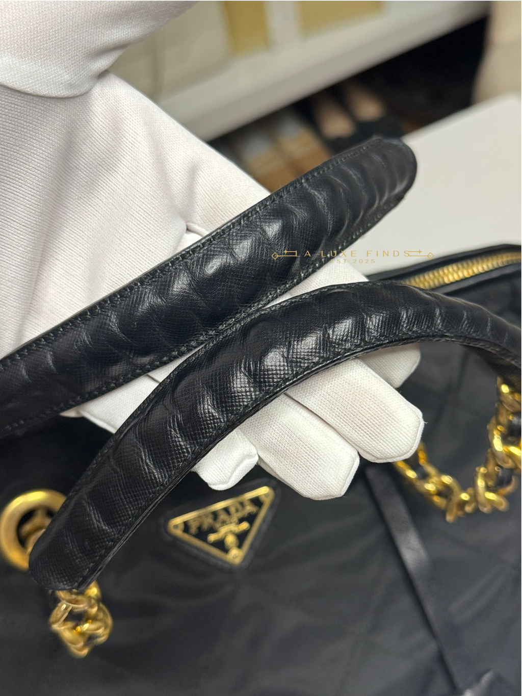 PRADA Chain Boston Bag