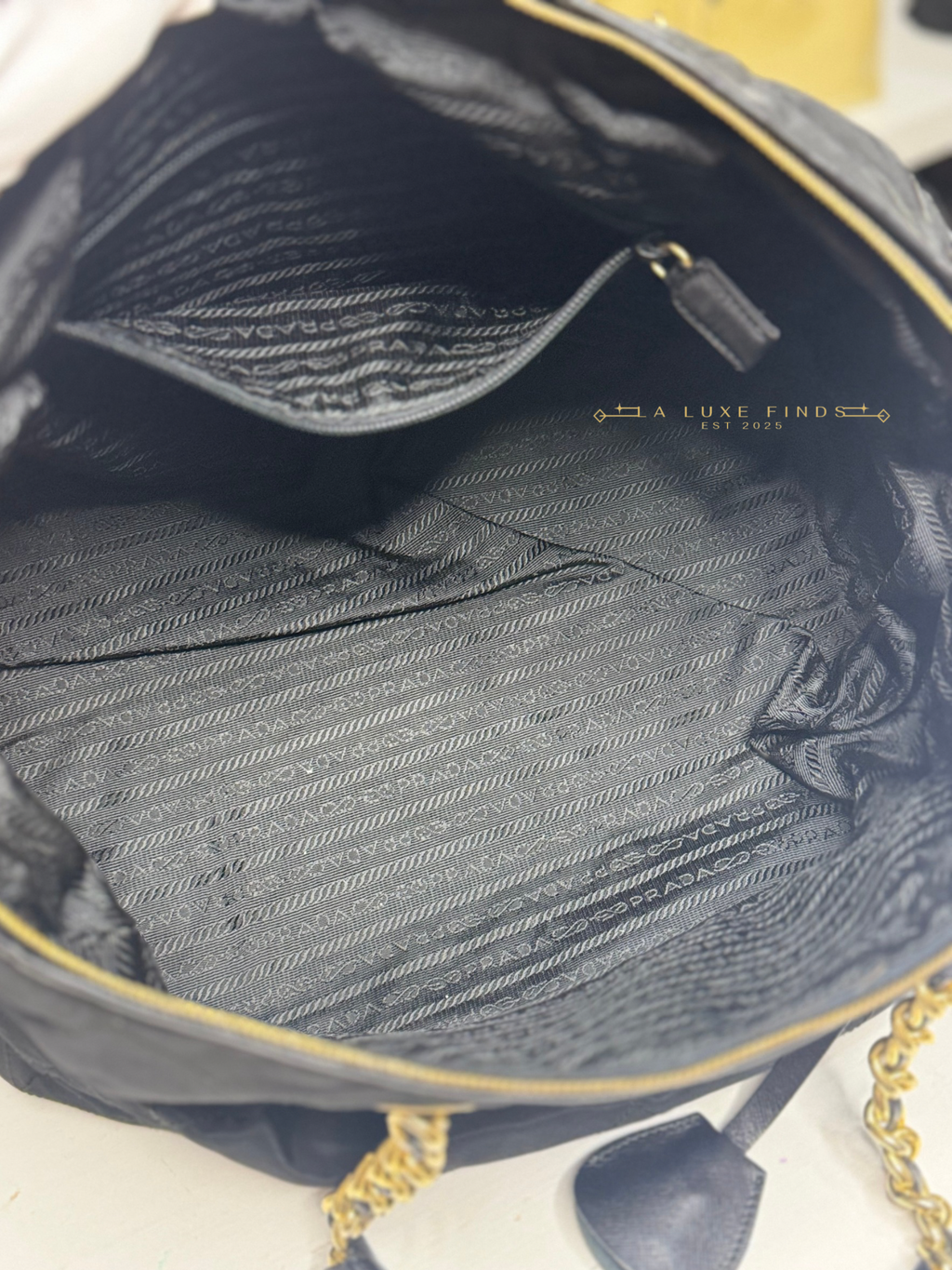 PRADA Chain Boston Bag
