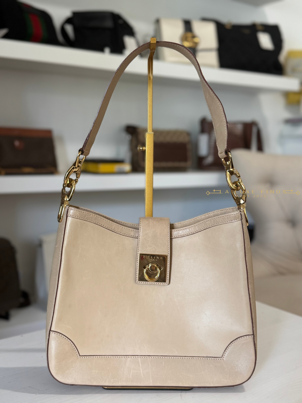 CELINE Gancini Shoulder Bag