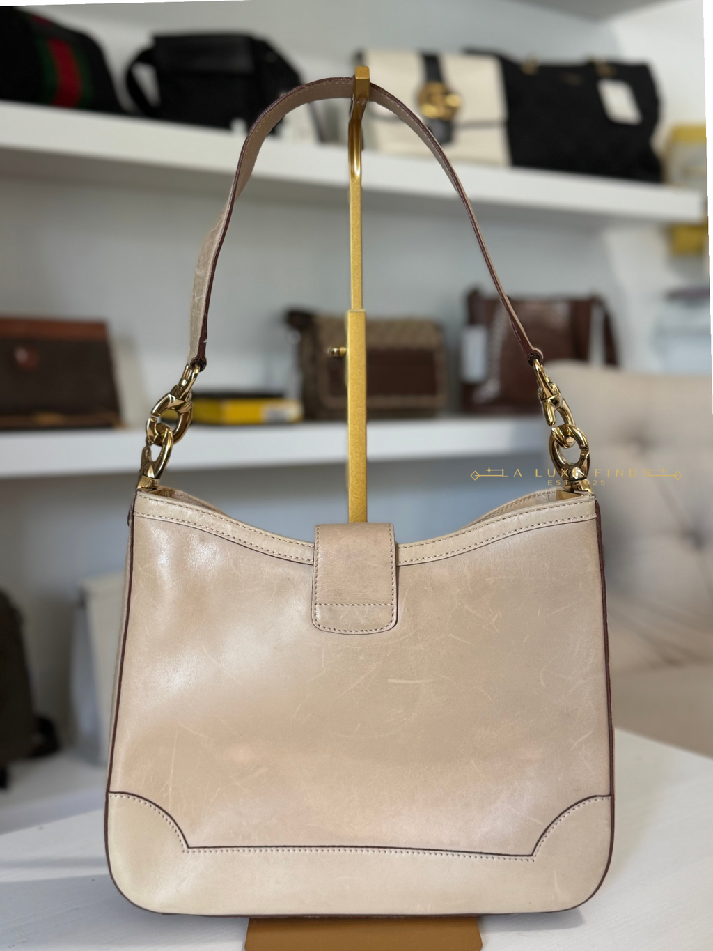 CELINE Gancini Shoulder Bag
