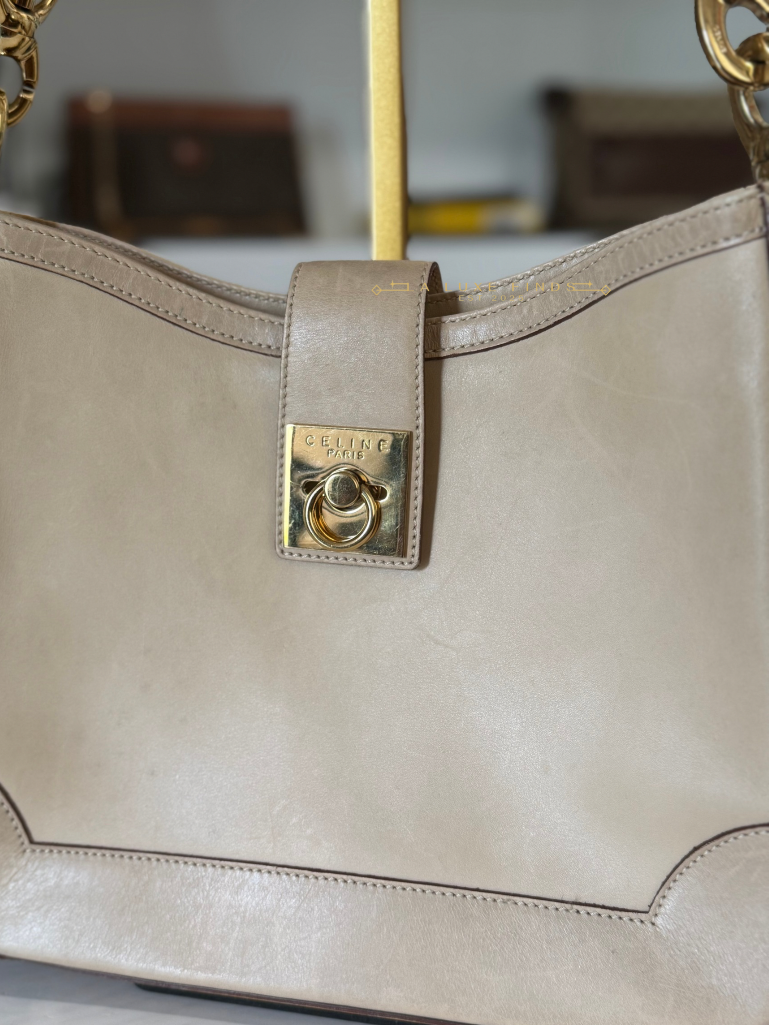 CELINE Gancini Shoulder Bag