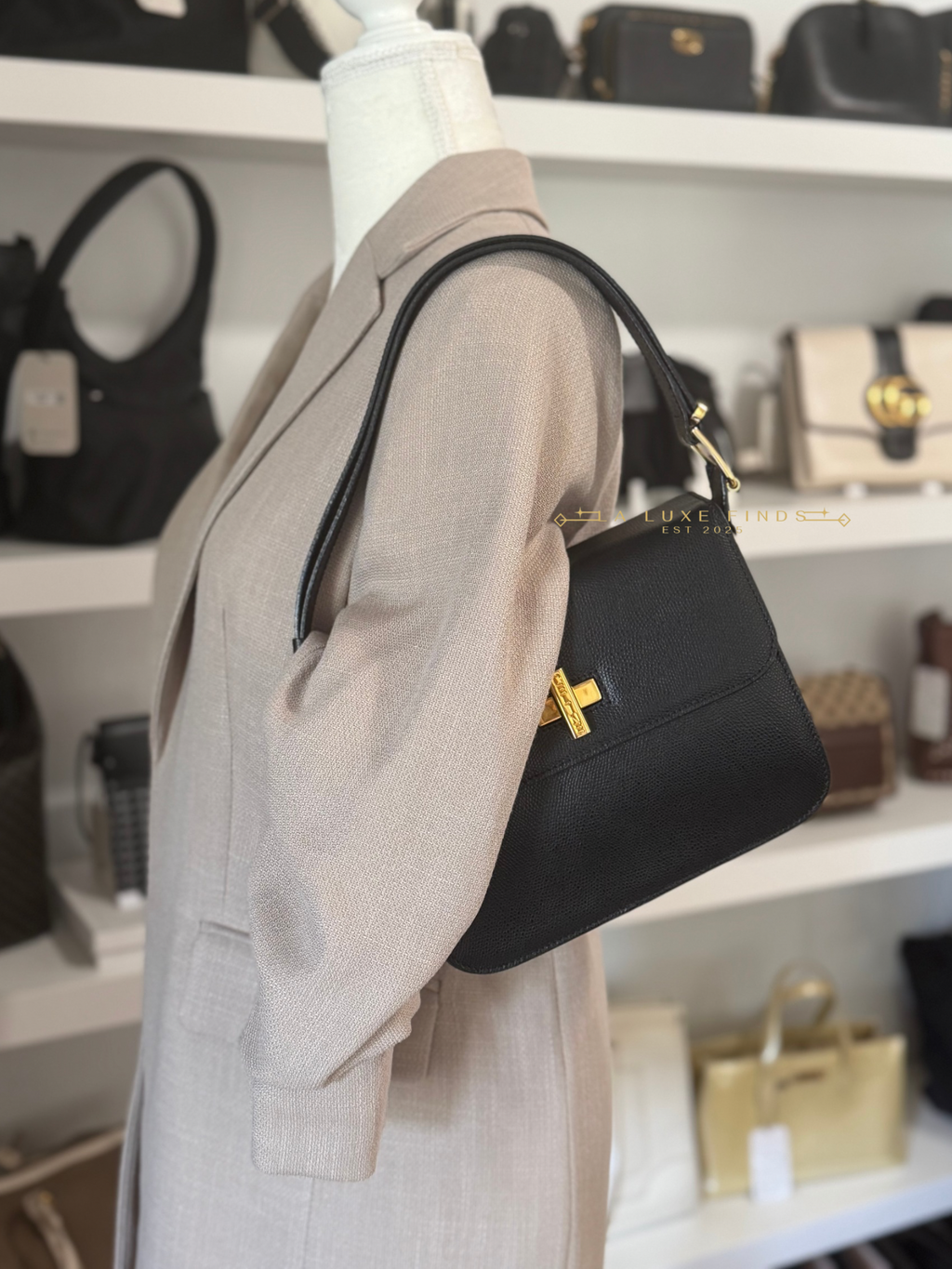 CELINE Twistlock Shoulder Bag