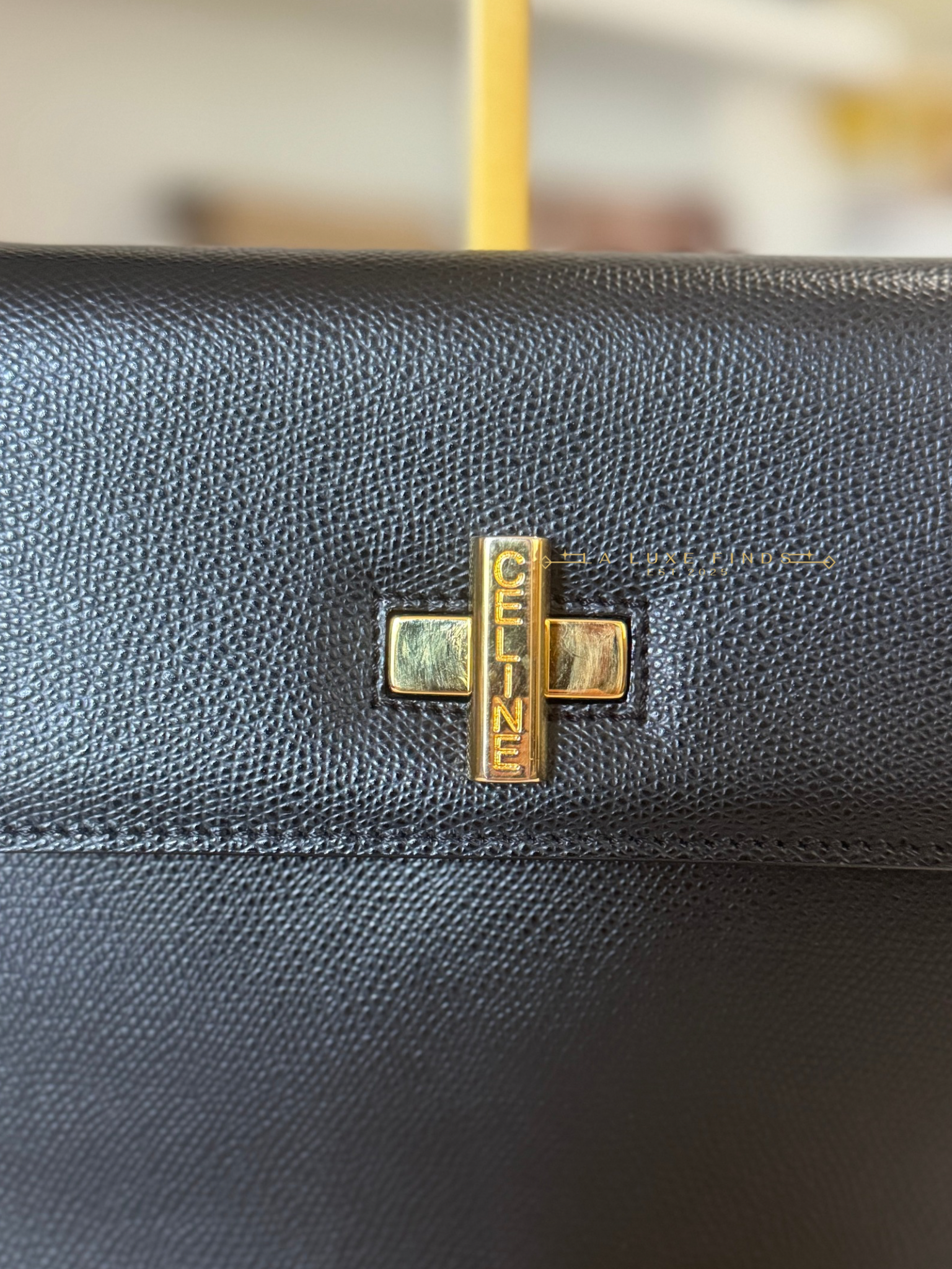 CELINE Twistlock Shoulder Bag