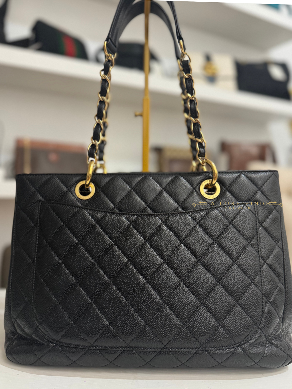 CHANEL 2013 Quilted Grand Shopping Tote