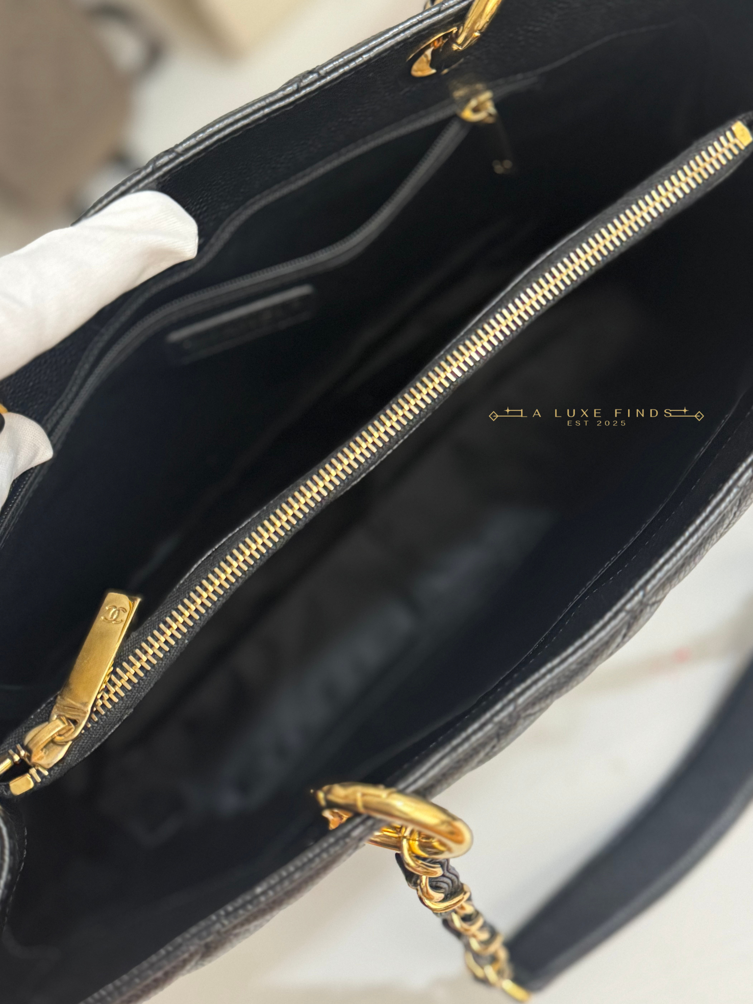 CHANEL 2013 Quilted Grand Shopping Tote