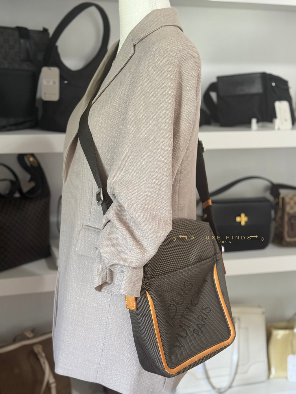 LOUIS VUITTON 2005 Citadin Geant Messenger Bag